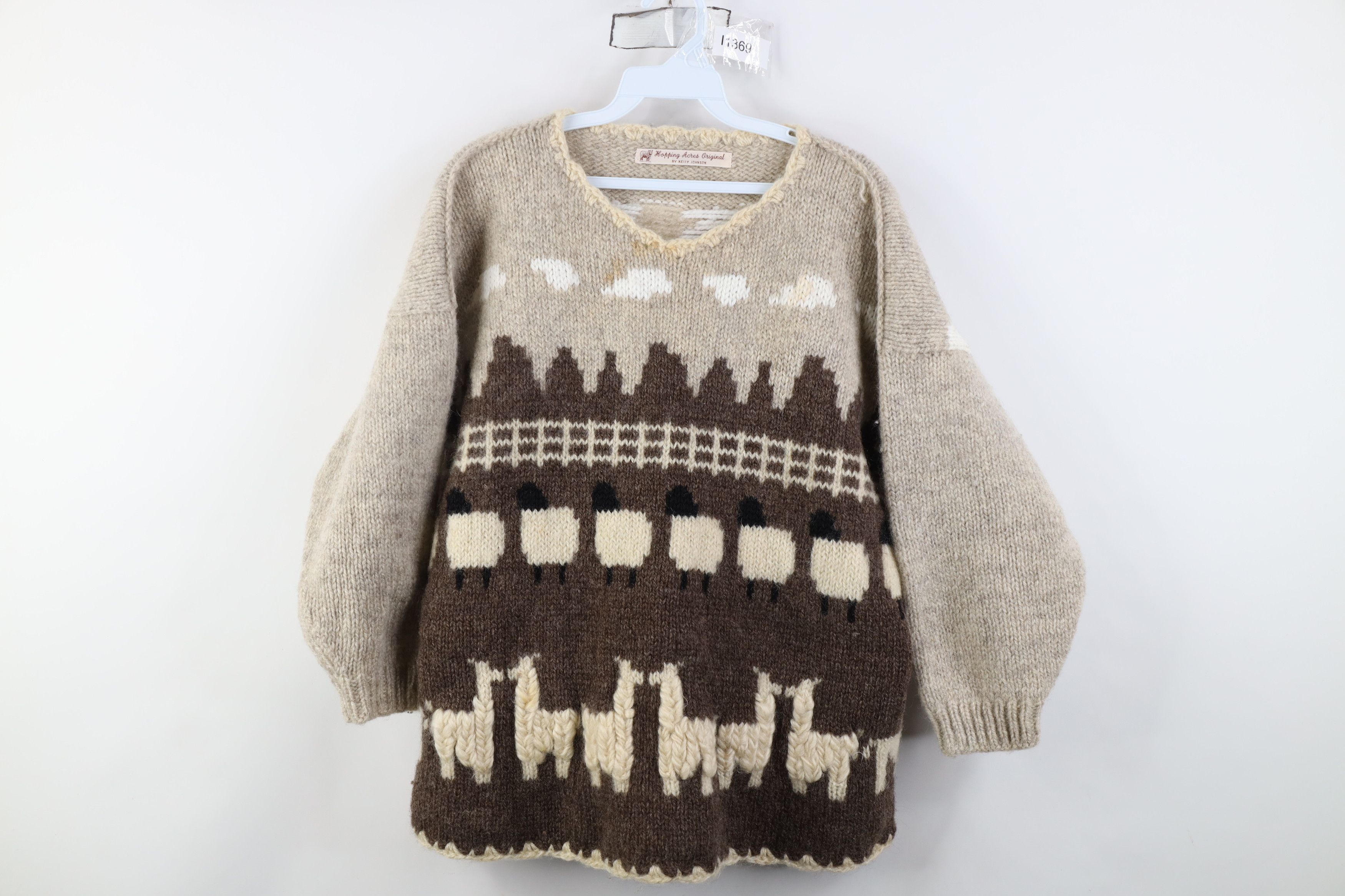 Vintage Vintage 90s Streetwear Wool Knit All Over Print Sweater Size M / US 6-8 / IT 42-44 - 1 Thumbnail