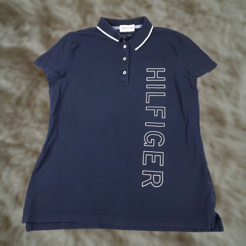 Tommy Hilfiger Tommy Hilfiger Polo Shirt Womens Medium Blue Short Sleeve Casual Ladies Size M / US 6-8 / IT 42-44 - 1 Thumbnail
