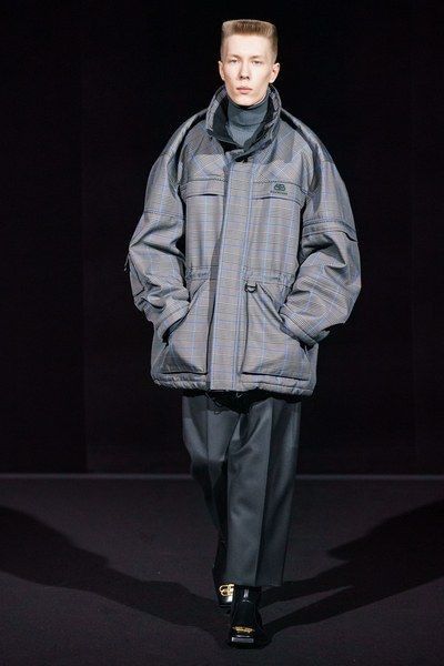 Balenciaga BALENCIAGA Fall 2019 Collection Check Pinched Parka Size US S / EU 44-46 / 1 - 9 Thumbnail
