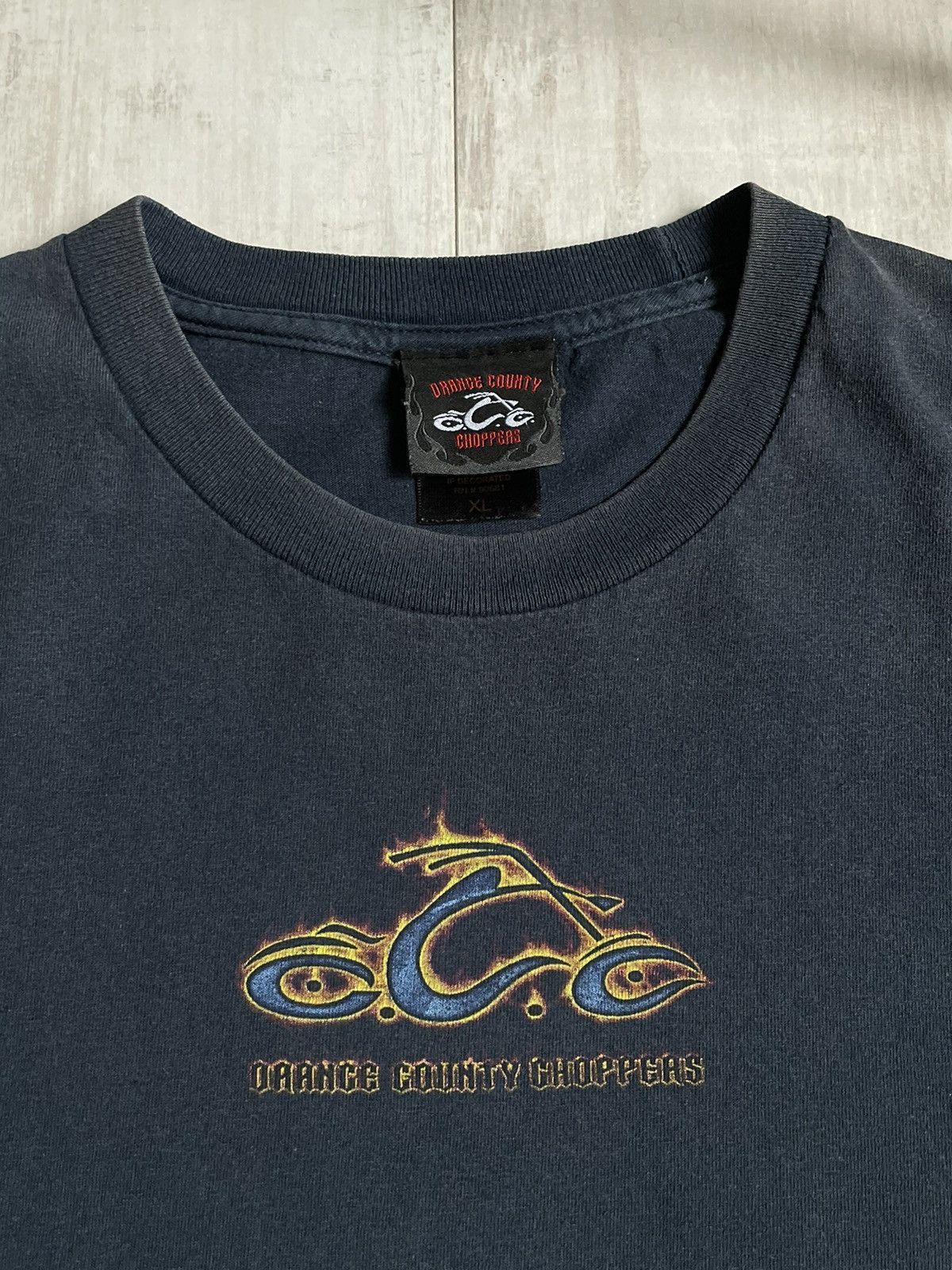 West Coast Choppers Vintage Y2K Orange Country Choppers 2003 T-Shirt Sun Fade Size US XL / EU 56 / 4 - 4 Thumbnail