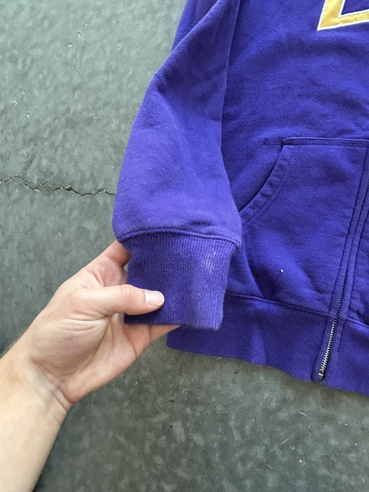 Nike Vintage Y2K Nike LSU Zip Up Hoodie Size M / US 6-8 / IT 42-44 - 6 Thumbnail