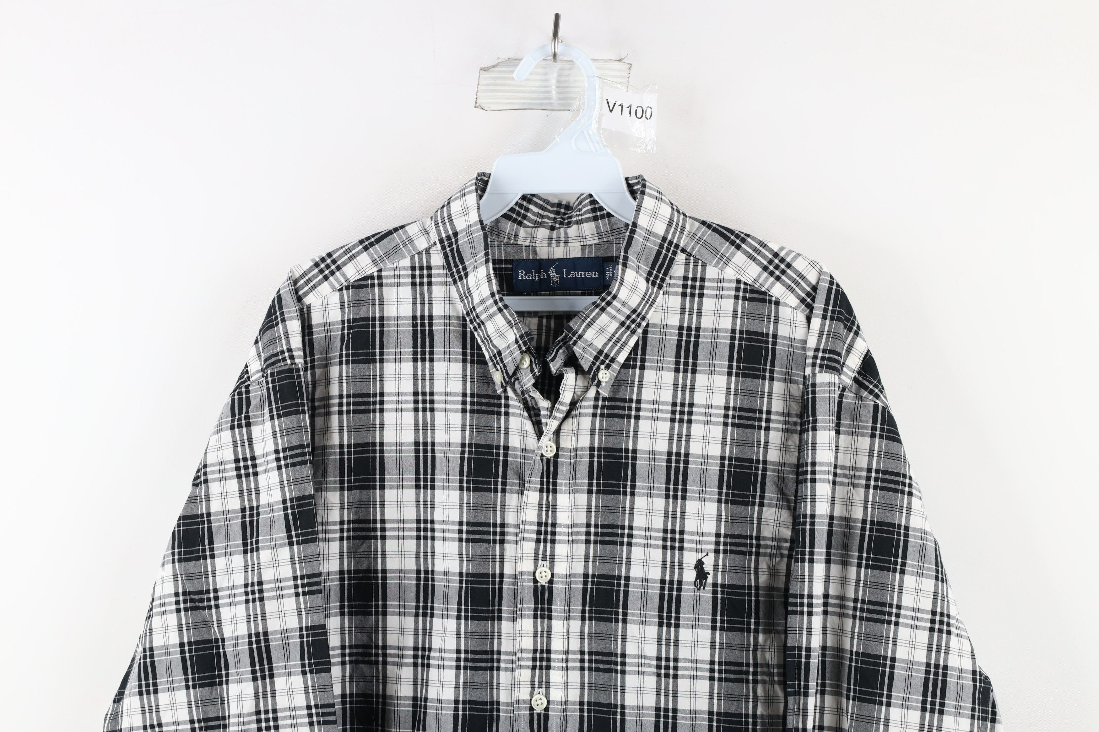 Polo Ralph Lauren Vintage 90s Ralph Lauren Collared Button Down Shirt Plaid Size US XL / EU 56 / 4 - 2 Thumbnail