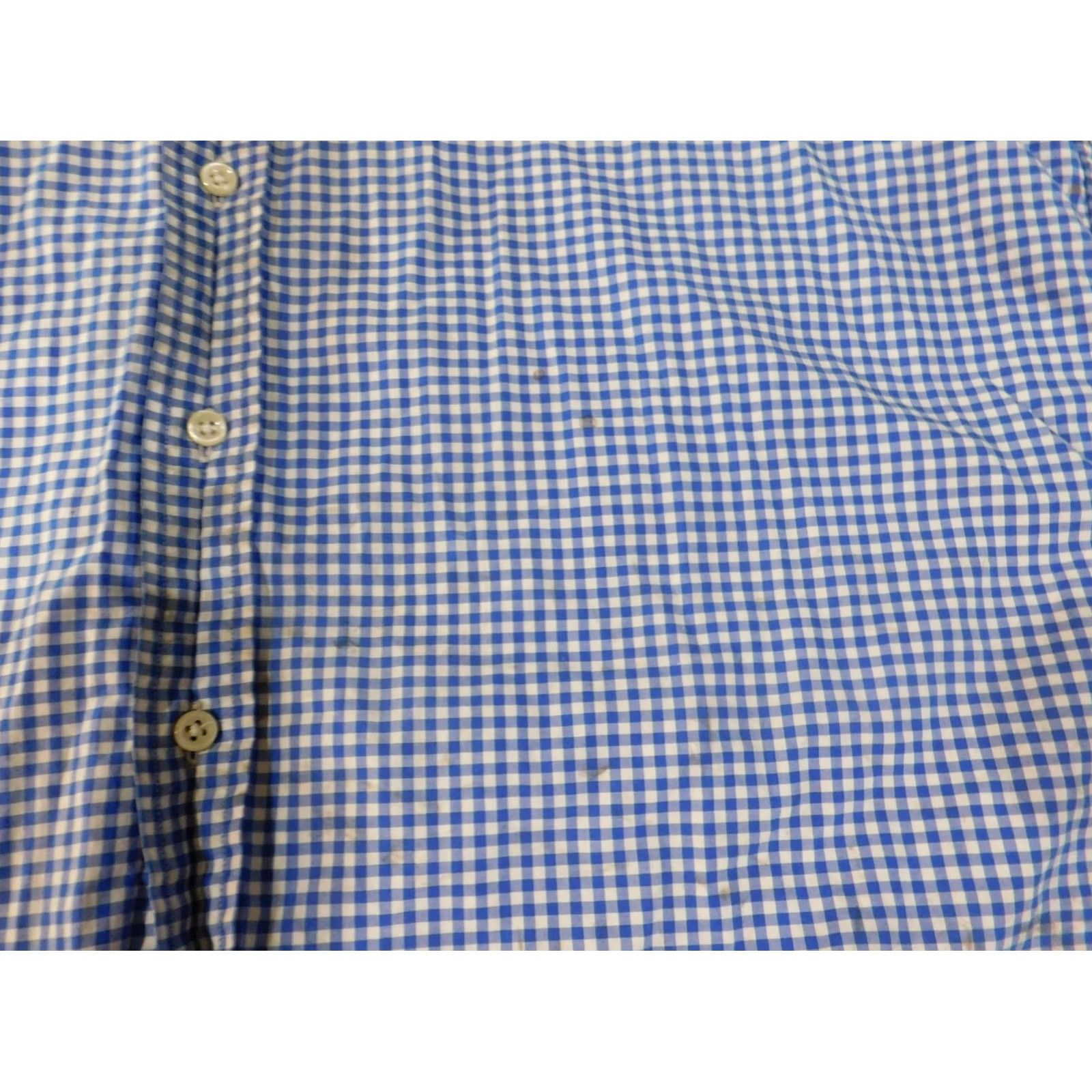 Ralph Lauren Ralph Lauren Shirt Mens Large Blue Plaid Stretch Polo Button-Up Collared Knit Cotton Button-Down Regular Size US L / EU 52-54 / 3 - 4 Thumbnail
