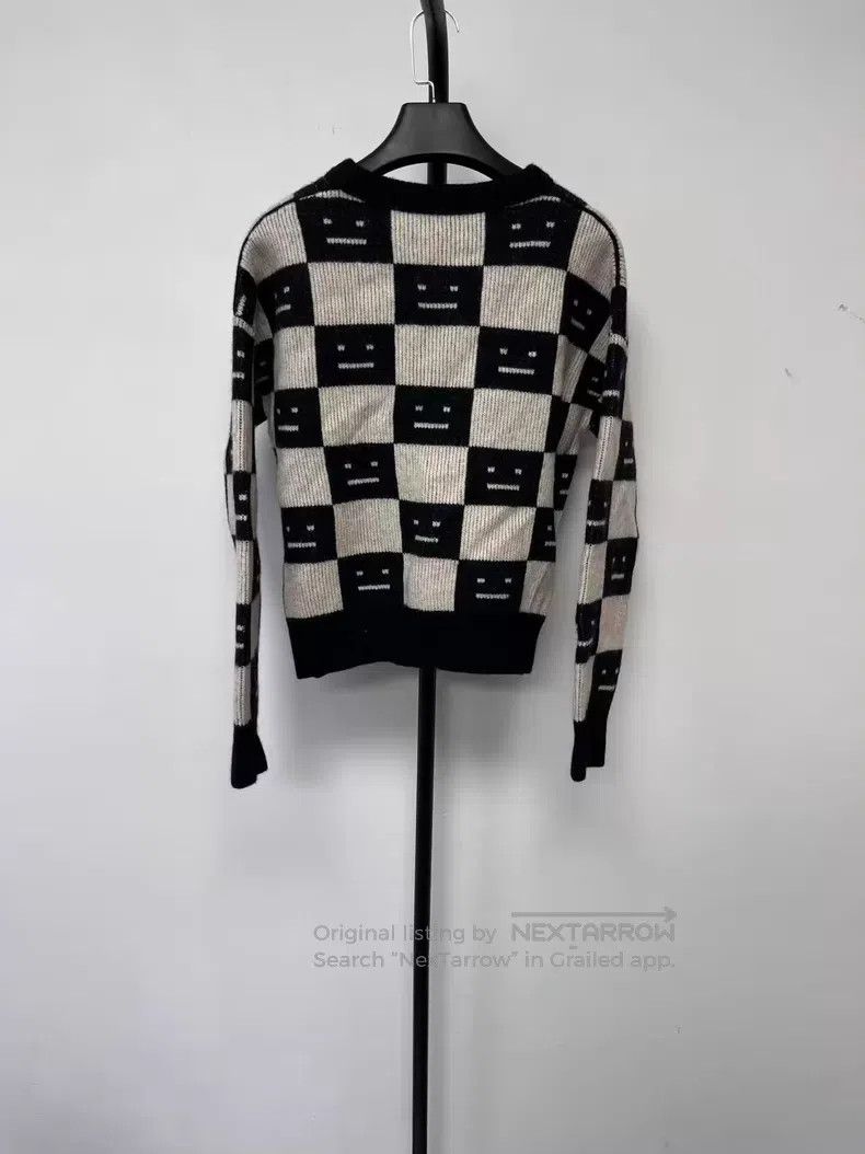 Acne Studios Acne Studios Expression Plaid Crew Neck Long Sleeve Wool S Size XS / US 0-2 / IT 36-38 - 2 Thumbnail