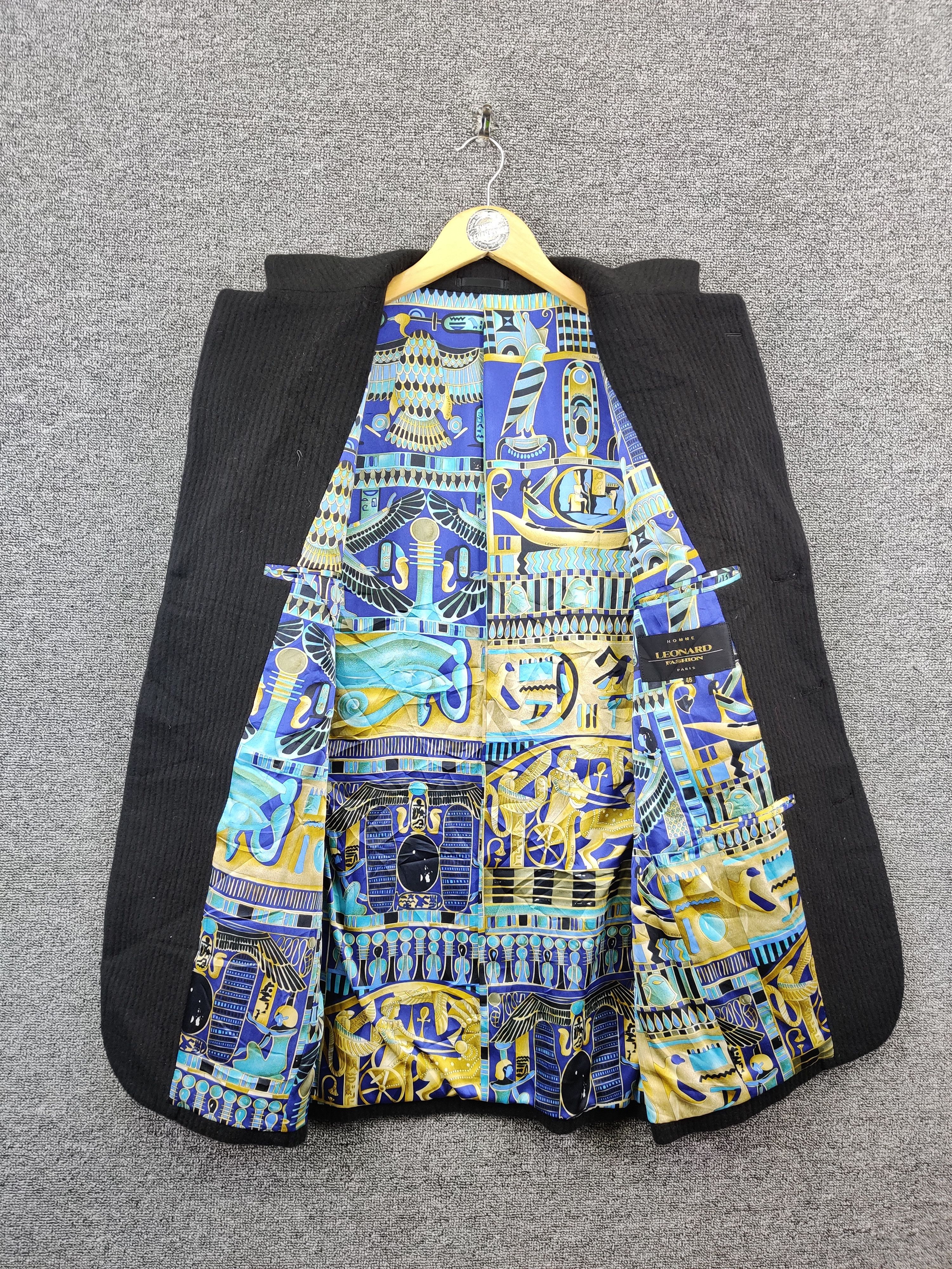 Japanese Brand Vintage Leonard Paris Homme Abstract Blazer Jacket Size US M / EU 48-50 / 2 - 7 Thumbnail
