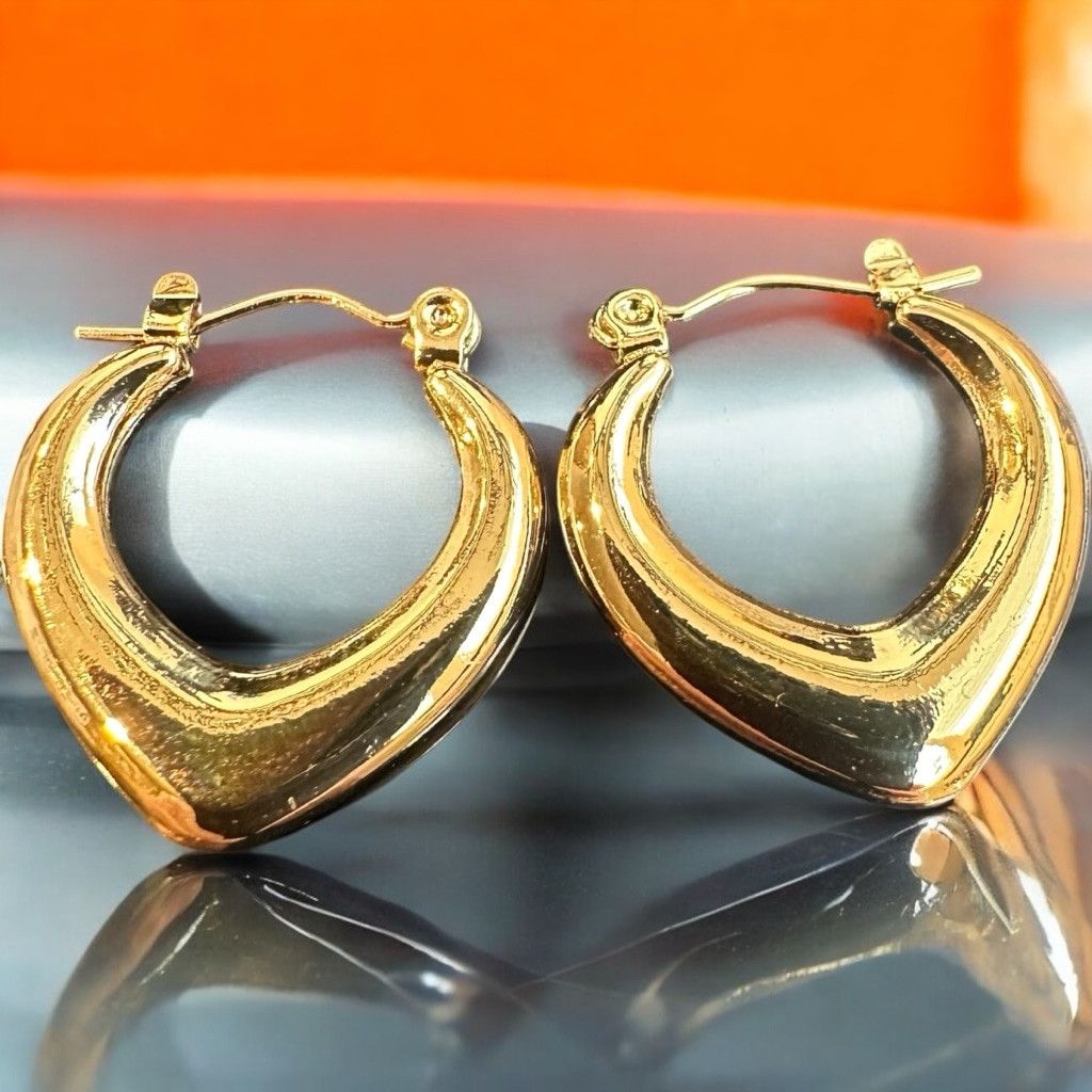 Disney × Jewelry Women's Stylish 18k Gold plated Hoop Earrings Size ONE SIZE - 4 Thumbnail
