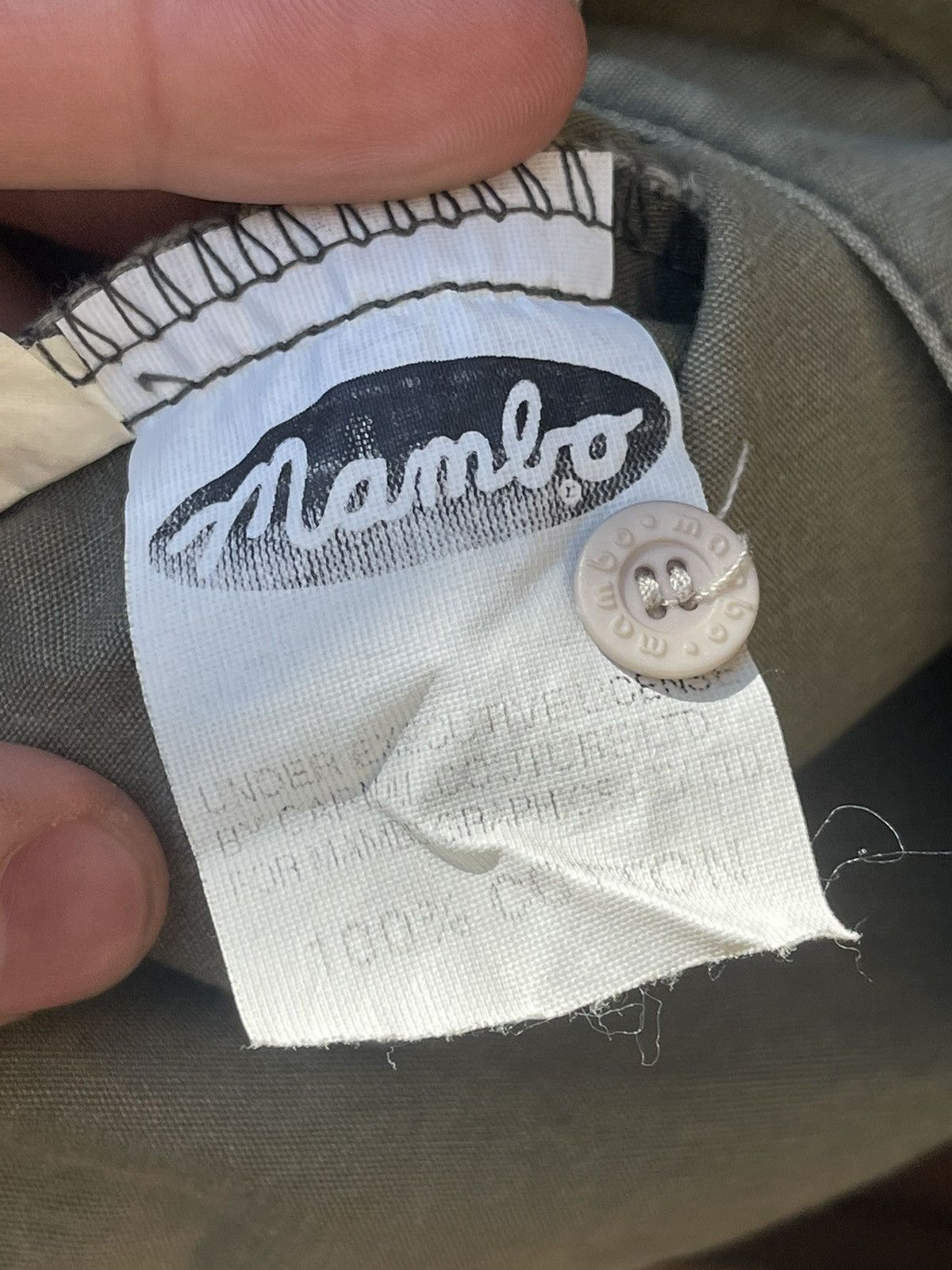 Mambo × Vintage 90’s Mambo Vintage military cargo khaki shirt pocket Size L / US 10 / IT 46 - 12 Thumbnail