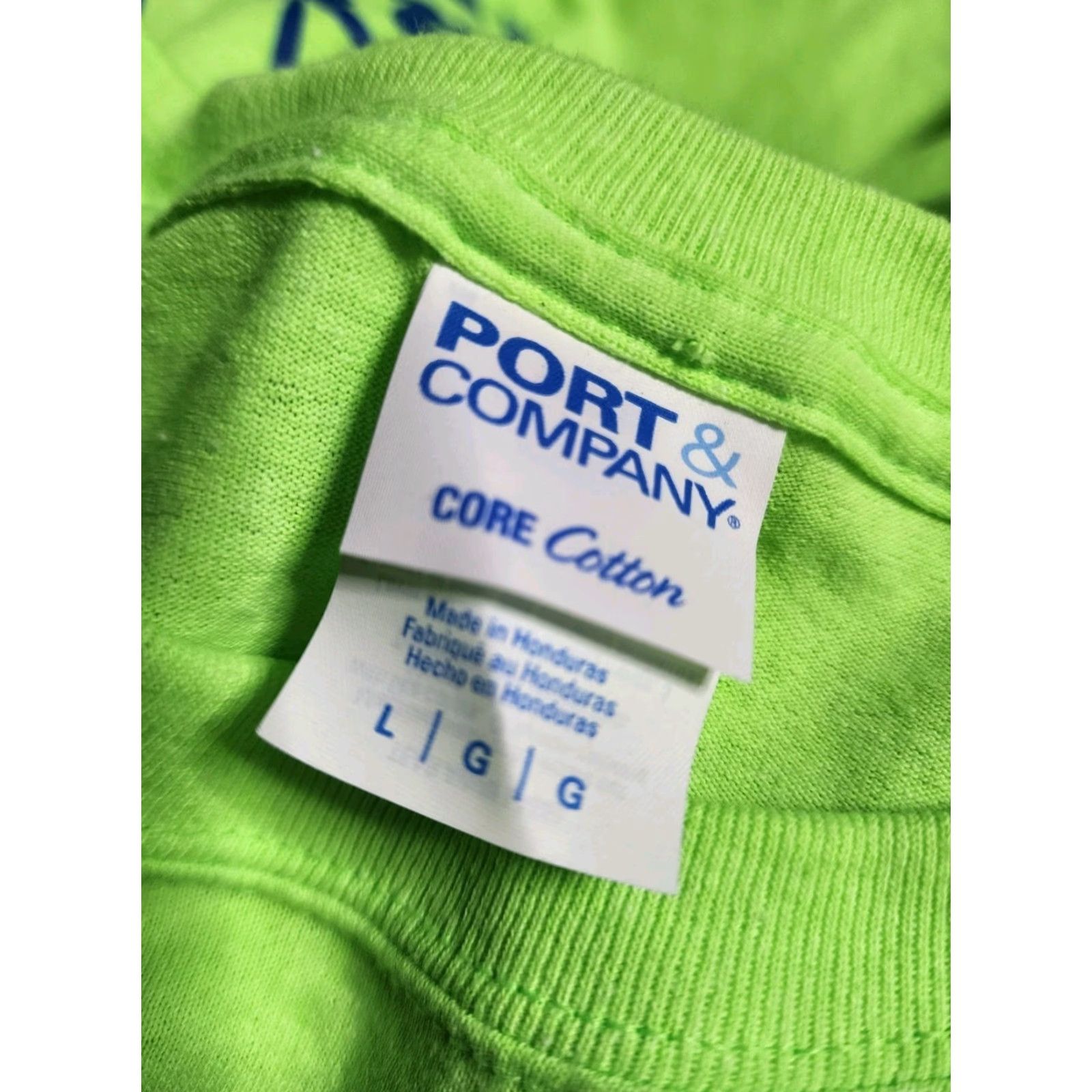 Port & Company World Famous Mudneck Punta Gorda FL T Shirt Graphic Green Mens L Short Sleeve Crew Neck Port & Company Size US L / EU 52-54 / 3 - 5 Thumbnail