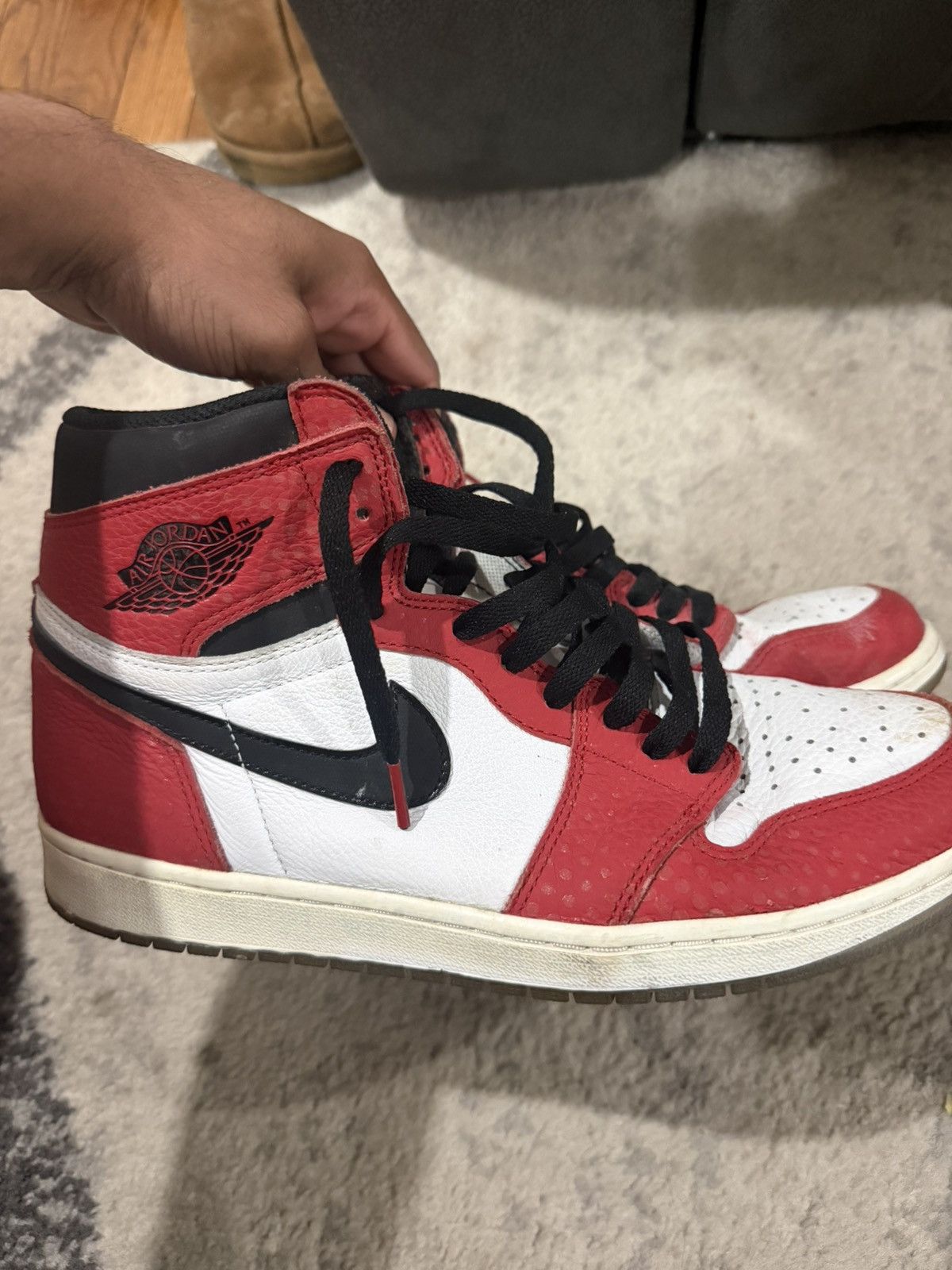Jordan Brand Jordan 1 marvel x air Jordan “origin story” spider verse Size US 10.5 / EU 43-44 - 4 Thumbnail