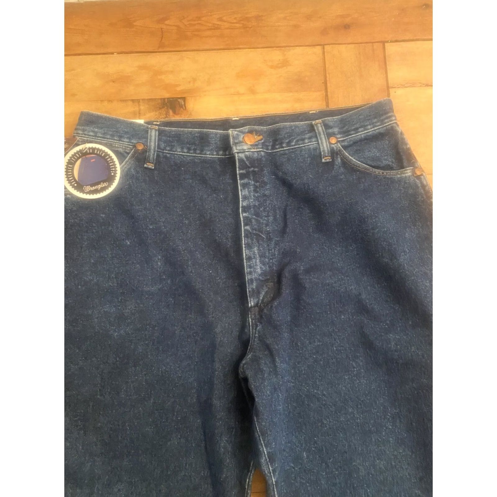 Wrangler VINTAGE Wrangler Bare Back Classic Fit Jeans 20 Tall 34 Black Cowboy Cut 1990s Mens Boys Girls Womens? Size 42" / US 20 - 4 Thumbnail