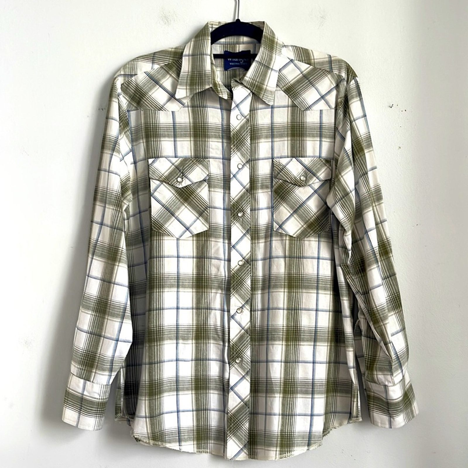 Wrangler Vintage Wrangler western rodeo cowboy plaid pearl snap shirt Size US M / EU 48-50 / 2 - 1 Thumbnail