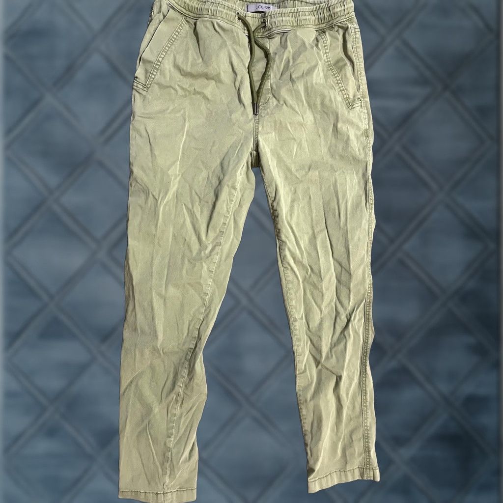 Vintage Joe's Jeans Women's Jogger Pants Medium Green Drawstring Casual Tapered Size 32" / US 10 / IT 46 - 1 Thumbnail