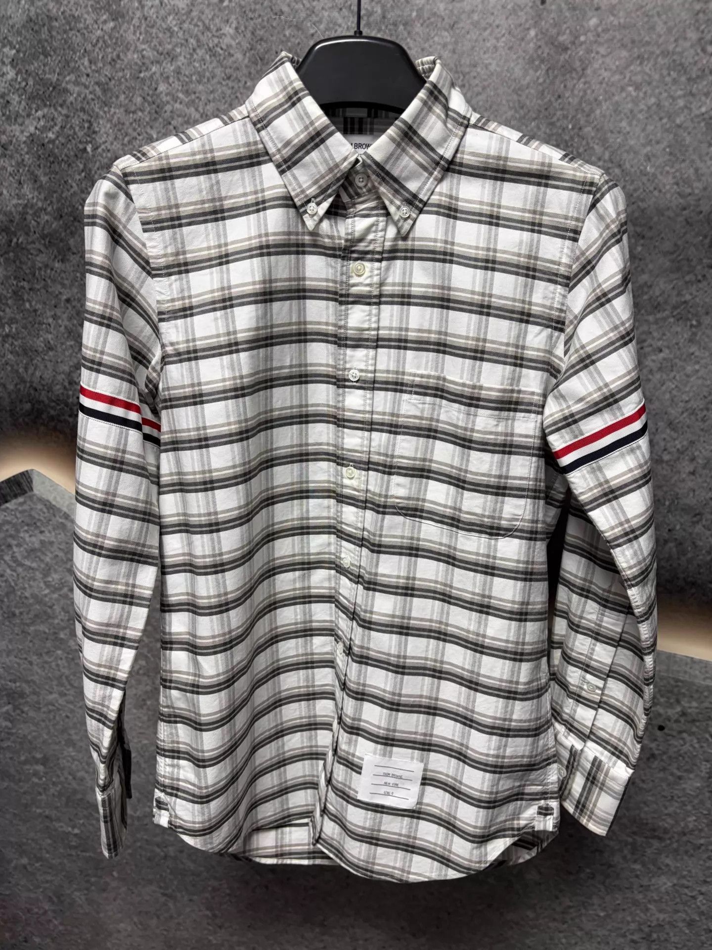 Thom Browne Plaid Long-Sleeve Button-Up Shirt Size US XS / EU 42 / 0 - 1 Thumbnail