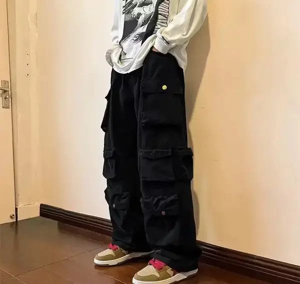 Other Multi-pocket Wide Leg Cargo Pants Size US 30 / EU 46 - 2 Thumbnail