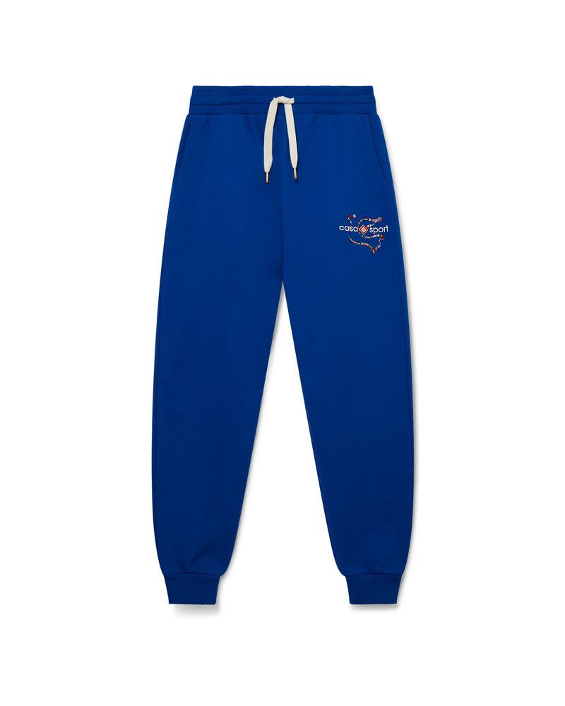 Casablanca o1mle0326 Drapeau De Collombes Sweatpants & Joggers in Blue Size US 34 / EU 50 - 1 Thumbnail
