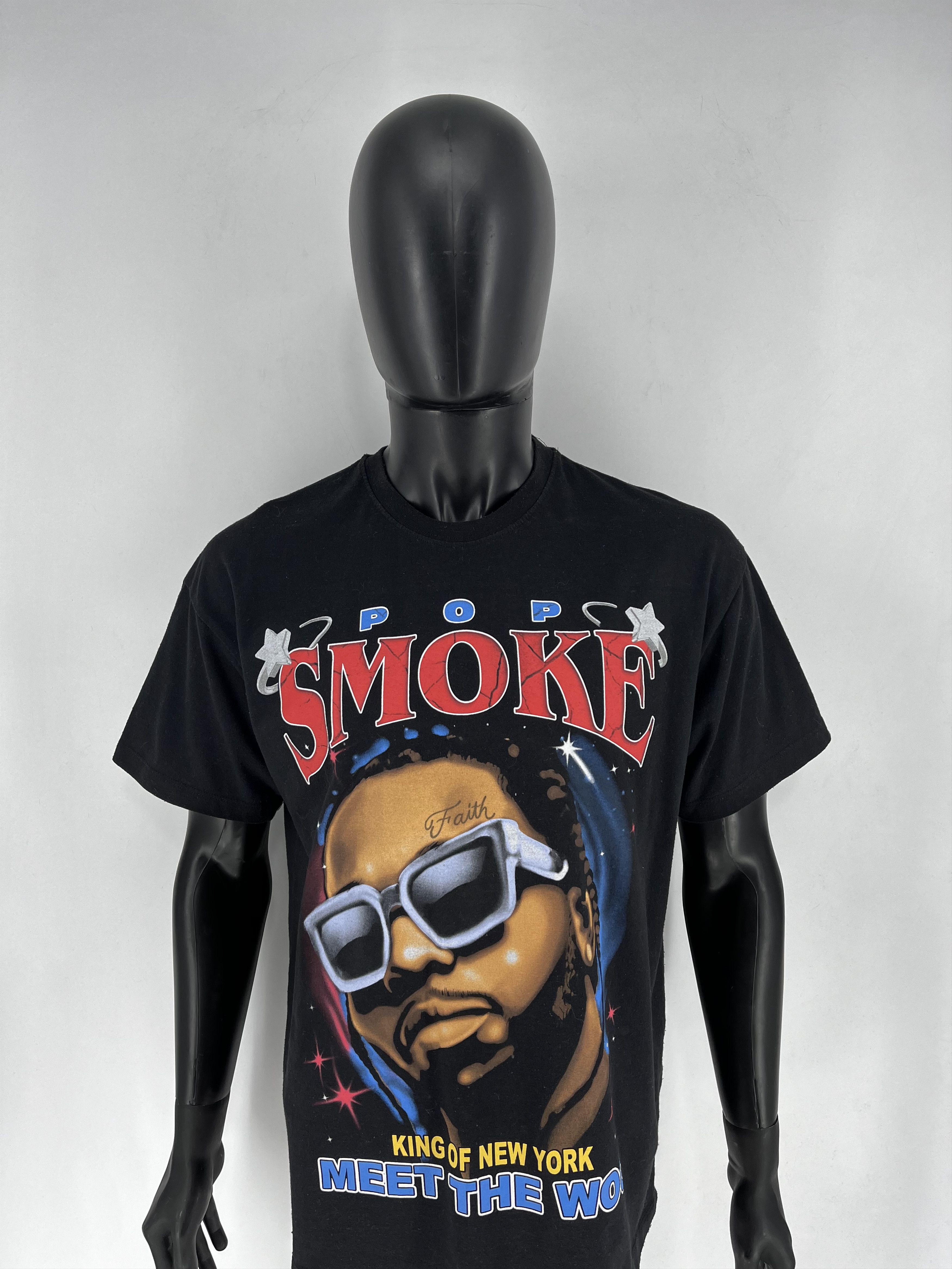 Band Tees × Vintage Vintage Y2K Pop Smoke King Of New York T-Shirt Rap Size US M / EU 48-50 / 2 - 5 Thumbnail