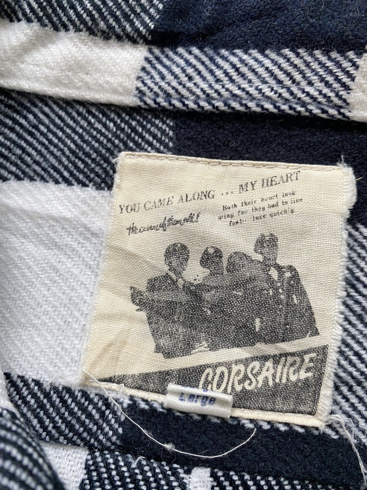 Flannel 1960' Corsaire Japanese Vintage Flannel military retro shirt Size US L / EU 52-54 / 3 - 5 Thumbnail