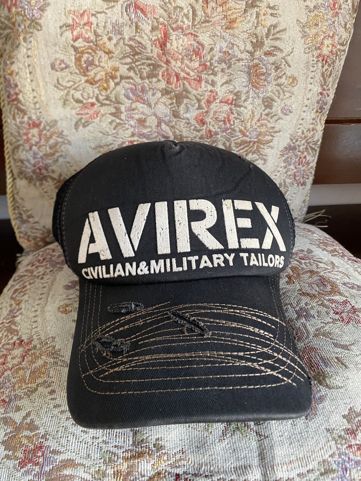 Avirex vintage avirex trucker hat military Size ONE SIZE - 2 Thumbnail
