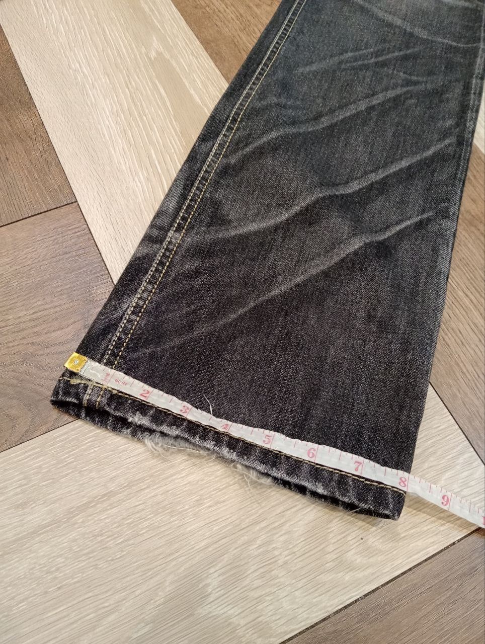 If Six Was Nine JAPANESE LAGUST FLARED DISTRESSED WASHED DENIM JEANS Size US 32 / EU 48 - 22 Thumbnail