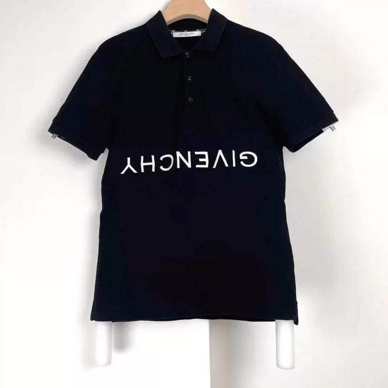Givenchy Givenchy Embroidered Reverse Logo Short-sleeve Polo Shirt 2 Size US L / EU 52-54 / 3 - 1 Thumbnail