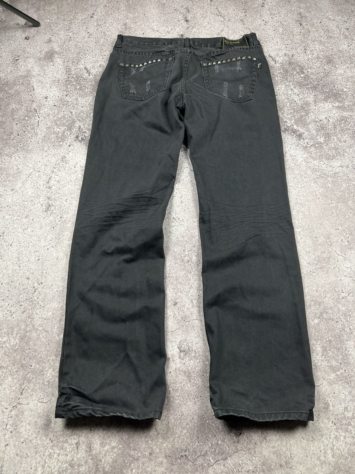 Japanese Brand VINTAGE NONAME Y2K BOOTCUT Studed AVANT GARDE JAPANESE JEANS Size US 34 / EU 50 - 1 Thumbnail