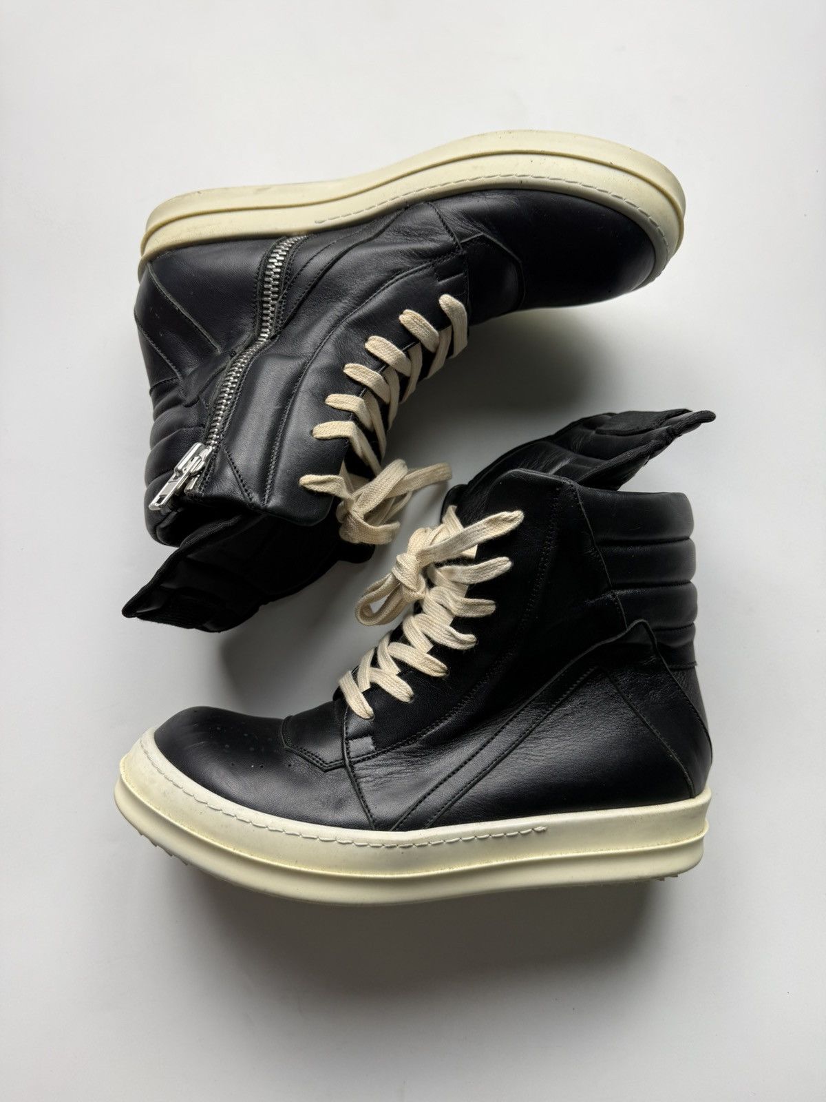 Rick Owens Rick Owens Black Geobasket Size US 7 / IT 37 - 1 Thumbnail