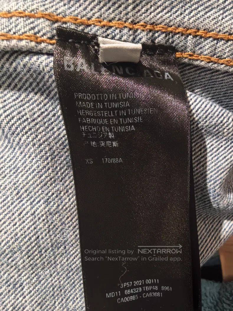 Balenciaga Balenciaga Denim Jacket Size US XS / EU 42 / 0 - 4 Thumbnail