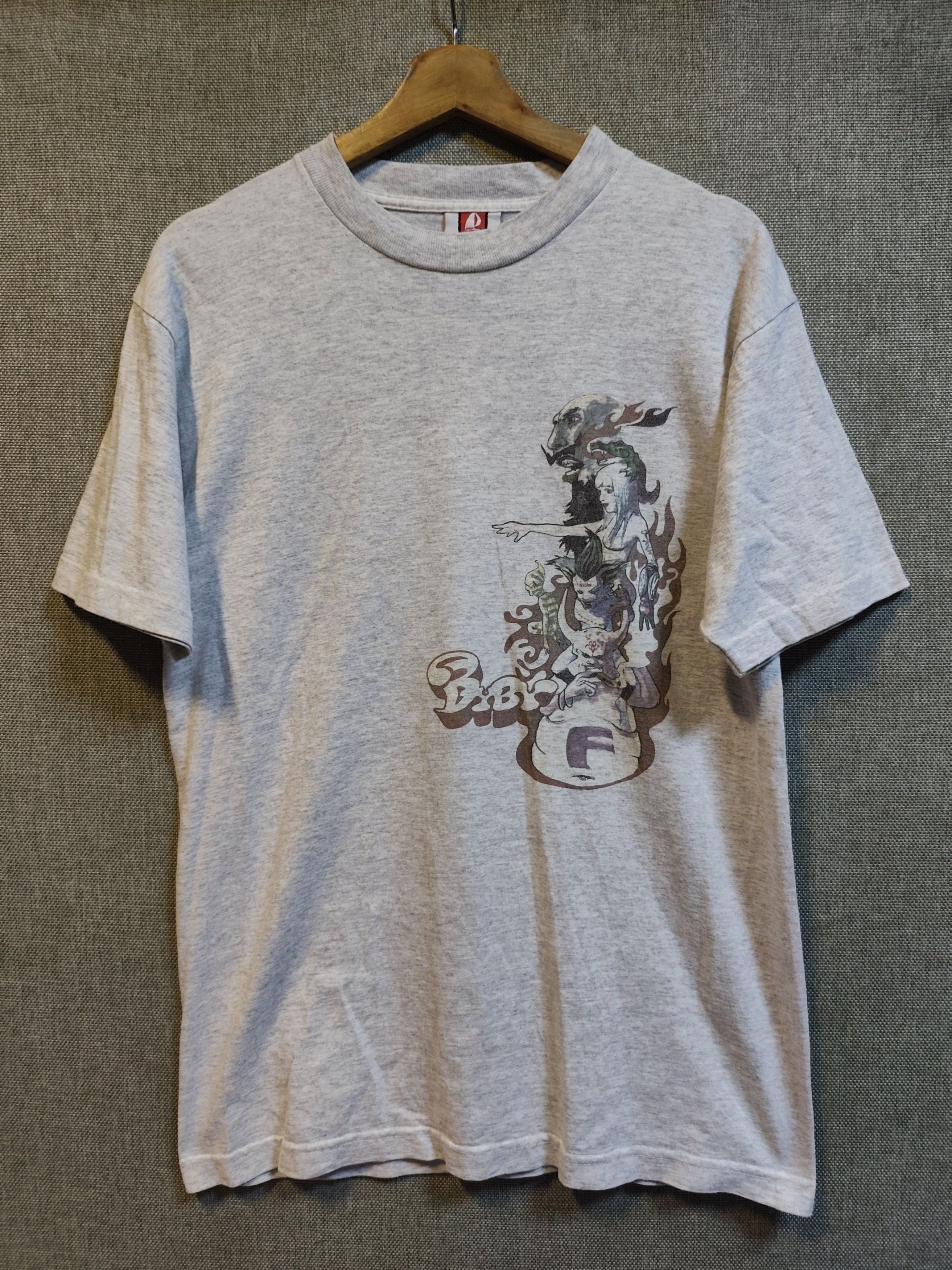 Playstation Vtg 2001 Final Fantasy Yoshitaka Amano Side-Print T-Shirt Size US M / EU 48-50 / 2 - 1 Thumbnail