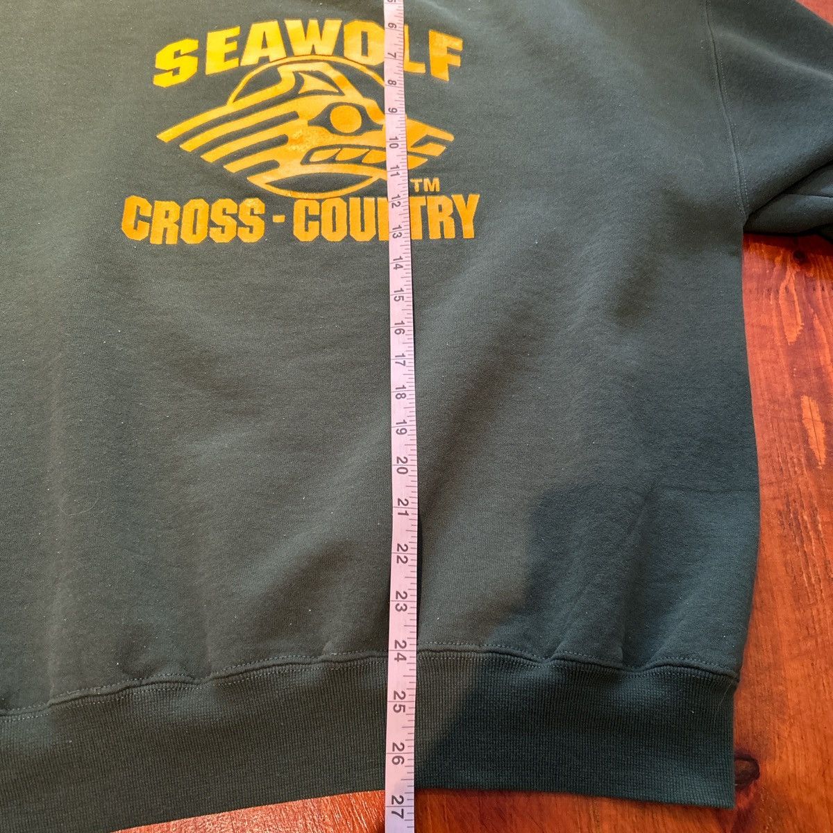 Other Vintage 90s Jerzees Cross Country Green Sweater Size US XL / EU 56 / 4 - 4 Thumbnail