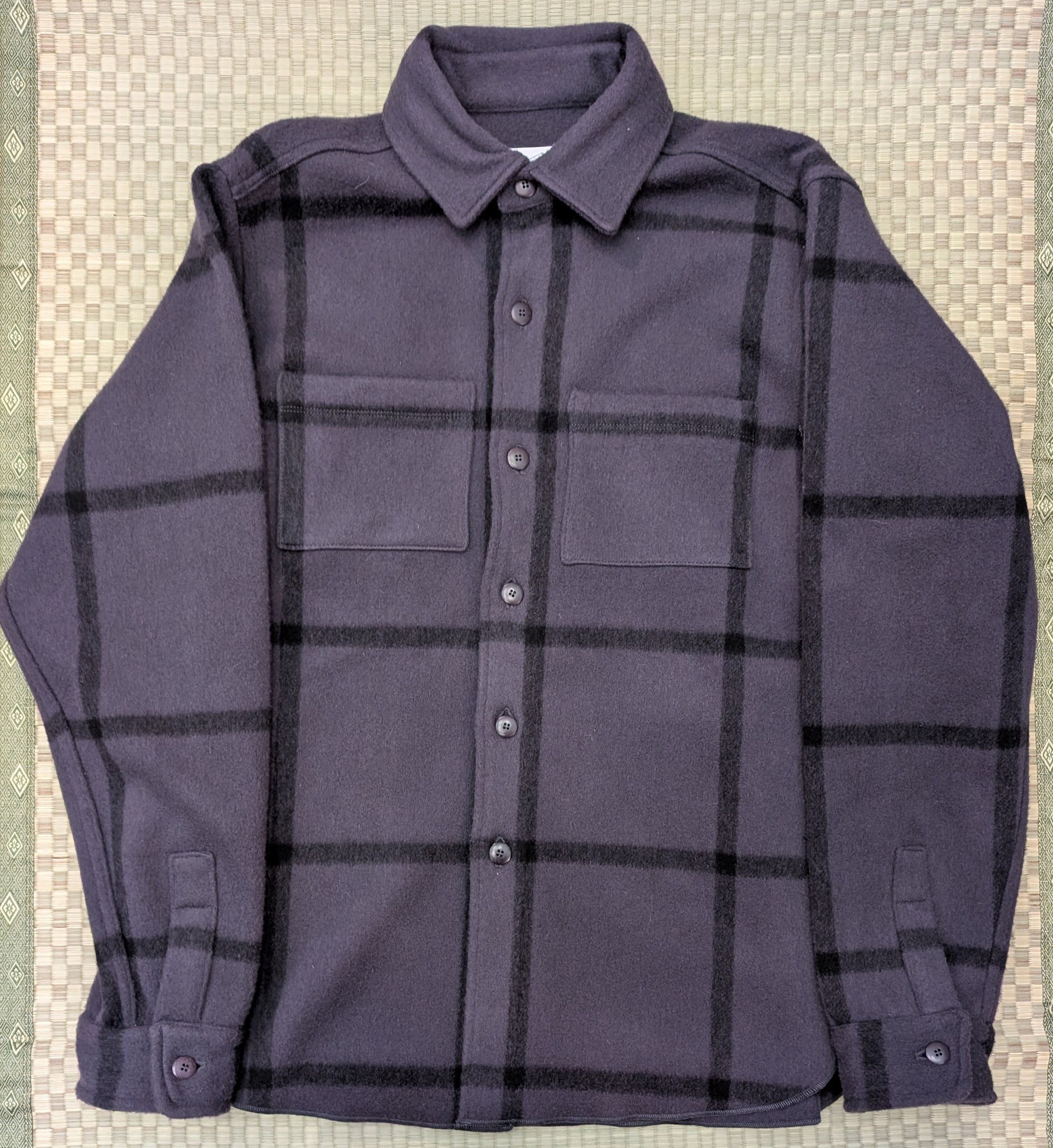 Alex Crane Alex Crane 100% Wool Park Shirt Jacket Ink Made in USA Size US XL / EU 56 / 4 - 1 Thumbnail