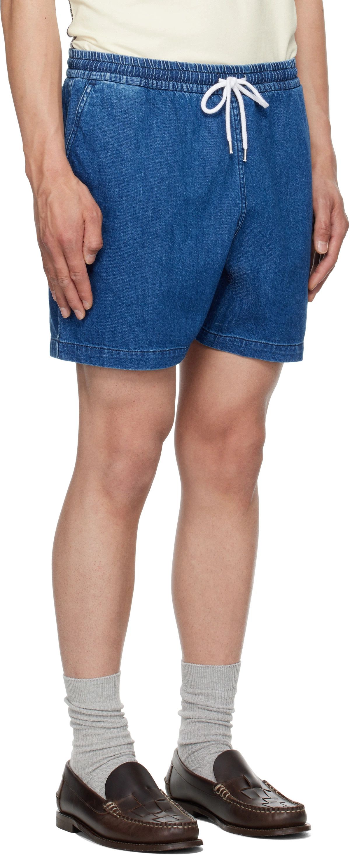 Drake's Stonewashed denim shorts Size US 32 / EU 48 - 3 Thumbnail