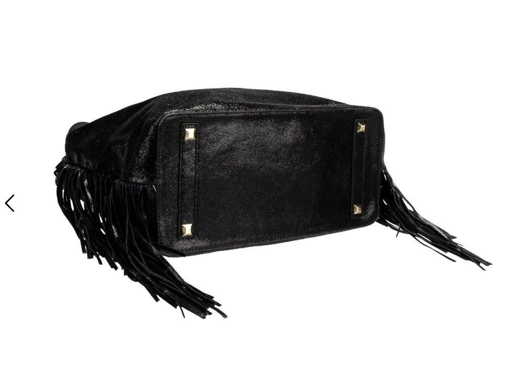Brian Atwood Brian Atwood metallic suede fringe crossbody shoulder bag Size ONE SIZE - 4 Thumbnail