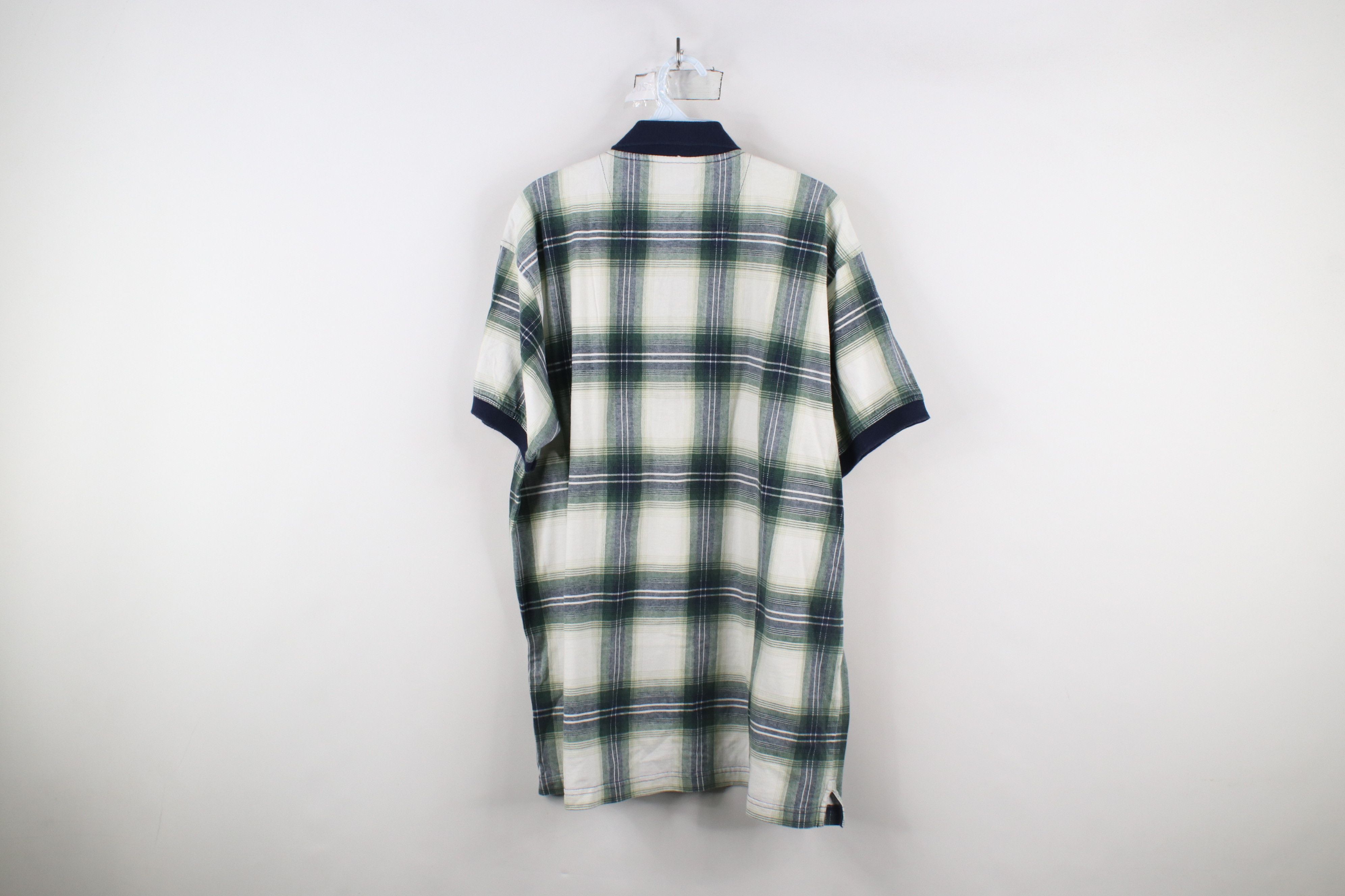 Vintage Vintage 90s Streetwear Fit Short Sleeve Polo Shirt Plaid Size US XL / EU 56 / 4 - 6 Thumbnail