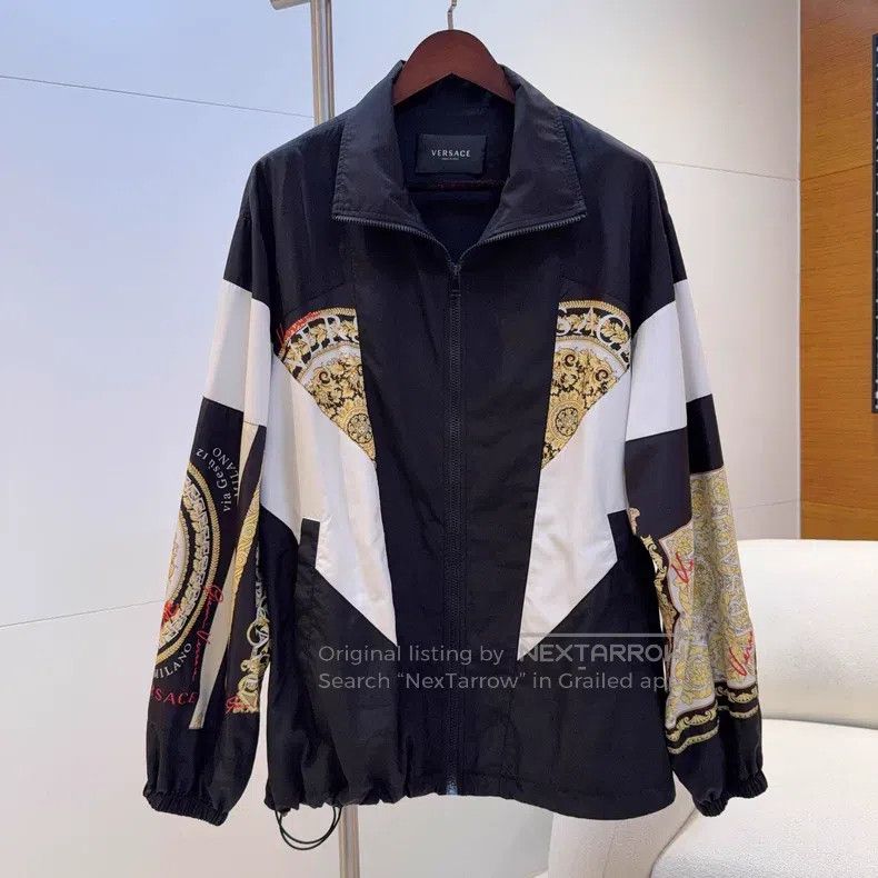 Versace Versace Main line color-blocked zipper coach jacket jacket Size US M / EU 48-50 / 2 - 2 Thumbnail