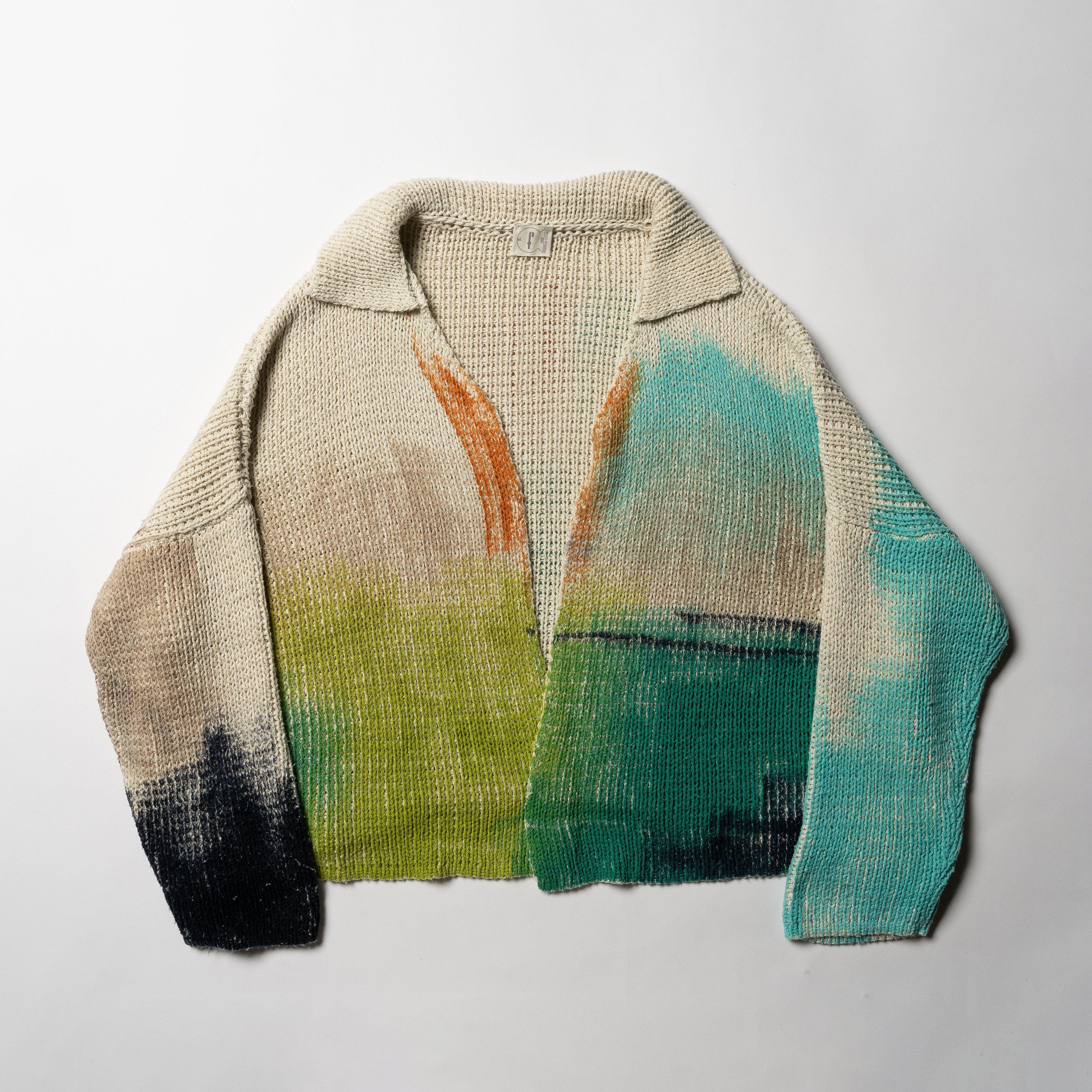 Other 🔴 F CASHMERE Hand-knitted shaded Silk Cardigan Size M / US 6-8 / IT 42-44 - 1 Thumbnail