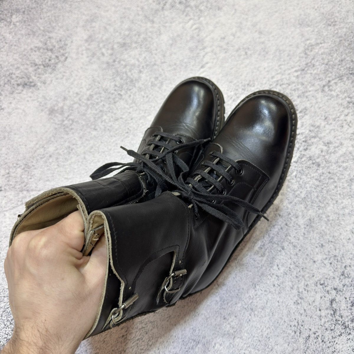 Handmade × Vintage Vintage Army Boots Italy Pirelli 90s US8 UK7 EU41 26cm Size US 8 / EU 41 - 10 Thumbnail