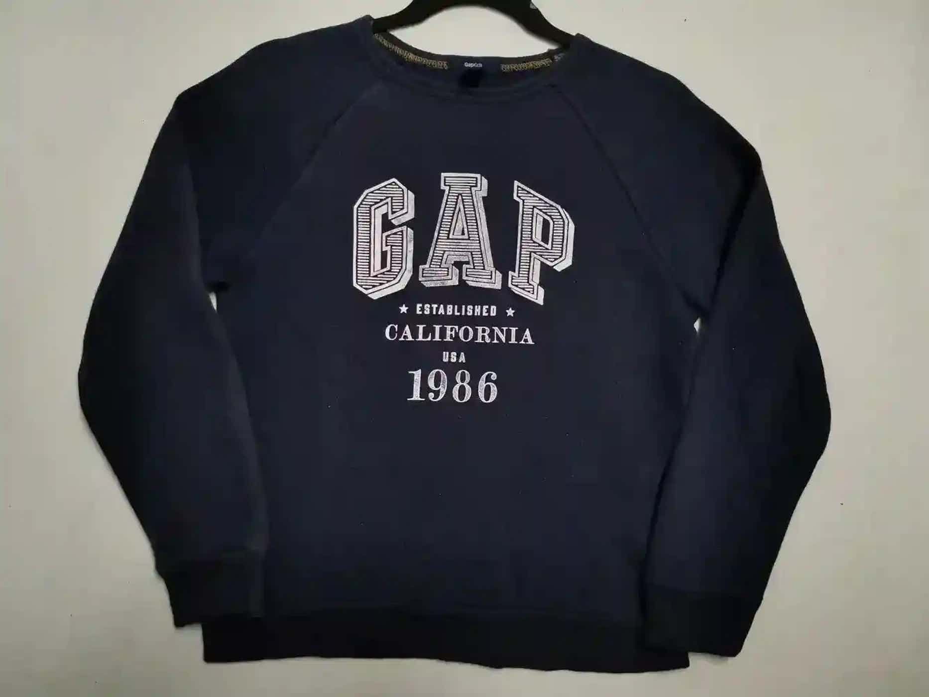 Gap Vintage GAPkids California USA 1986 Sweatshirt Size US S / EU 44-46 / 1 - 1 Thumbnail