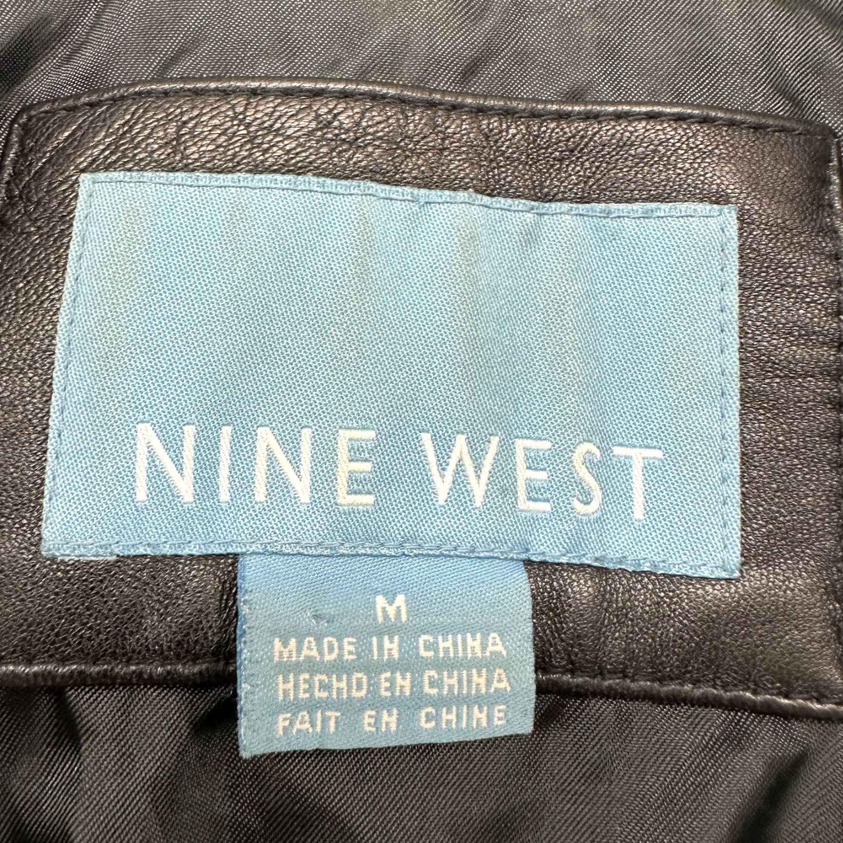 Nine West VINTAGE Nine West Jacket Womens M Black Leather Lined Coat Soft Genuine Real Y2K Size M / US 6-8 / IT 42-44 - 6 Thumbnail
