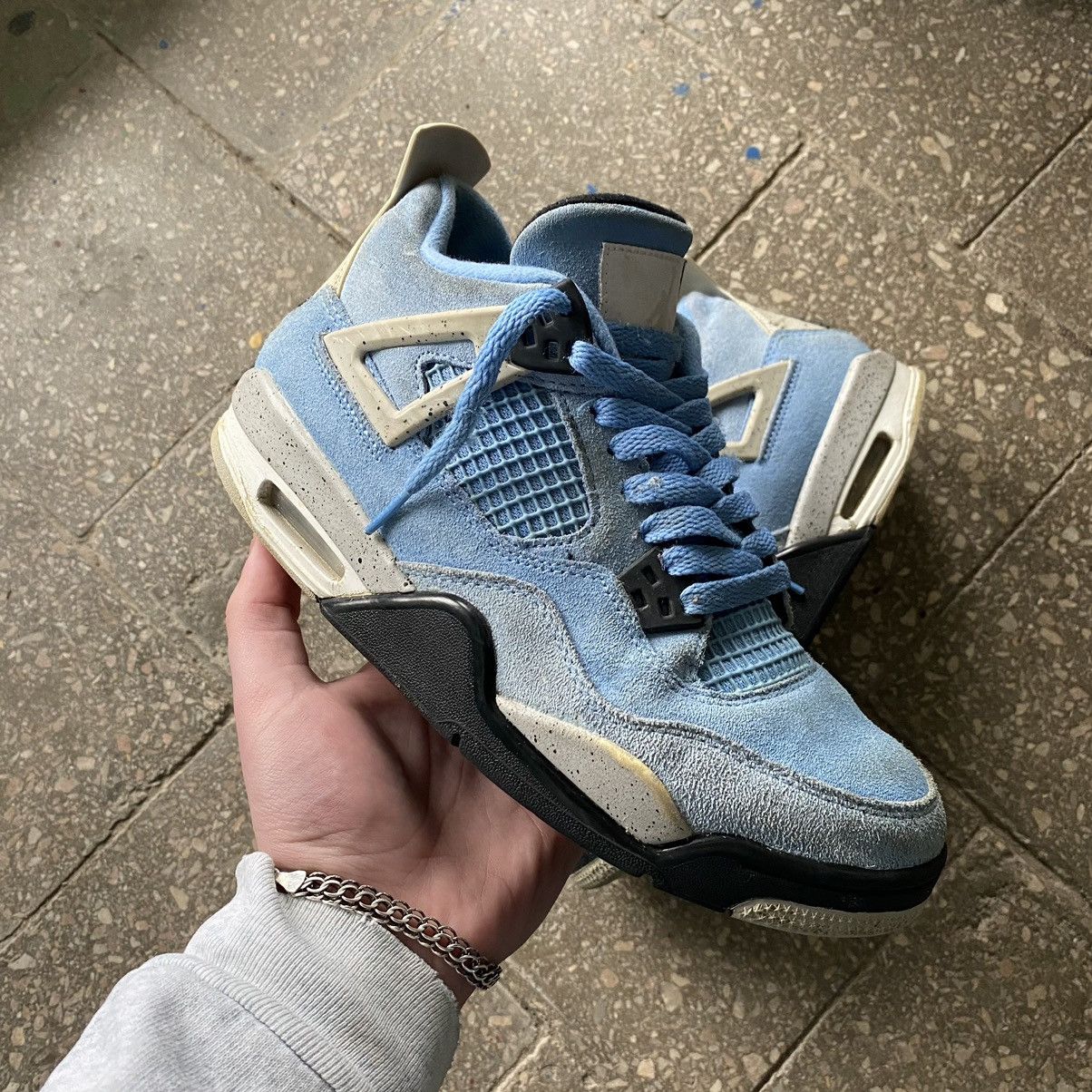 Jordan Brand × Nike Nike Air Jordan 4 University Blue 408452-400 OG Retro Size US 6.5 / EU 39-40 - 2 Thumbnail