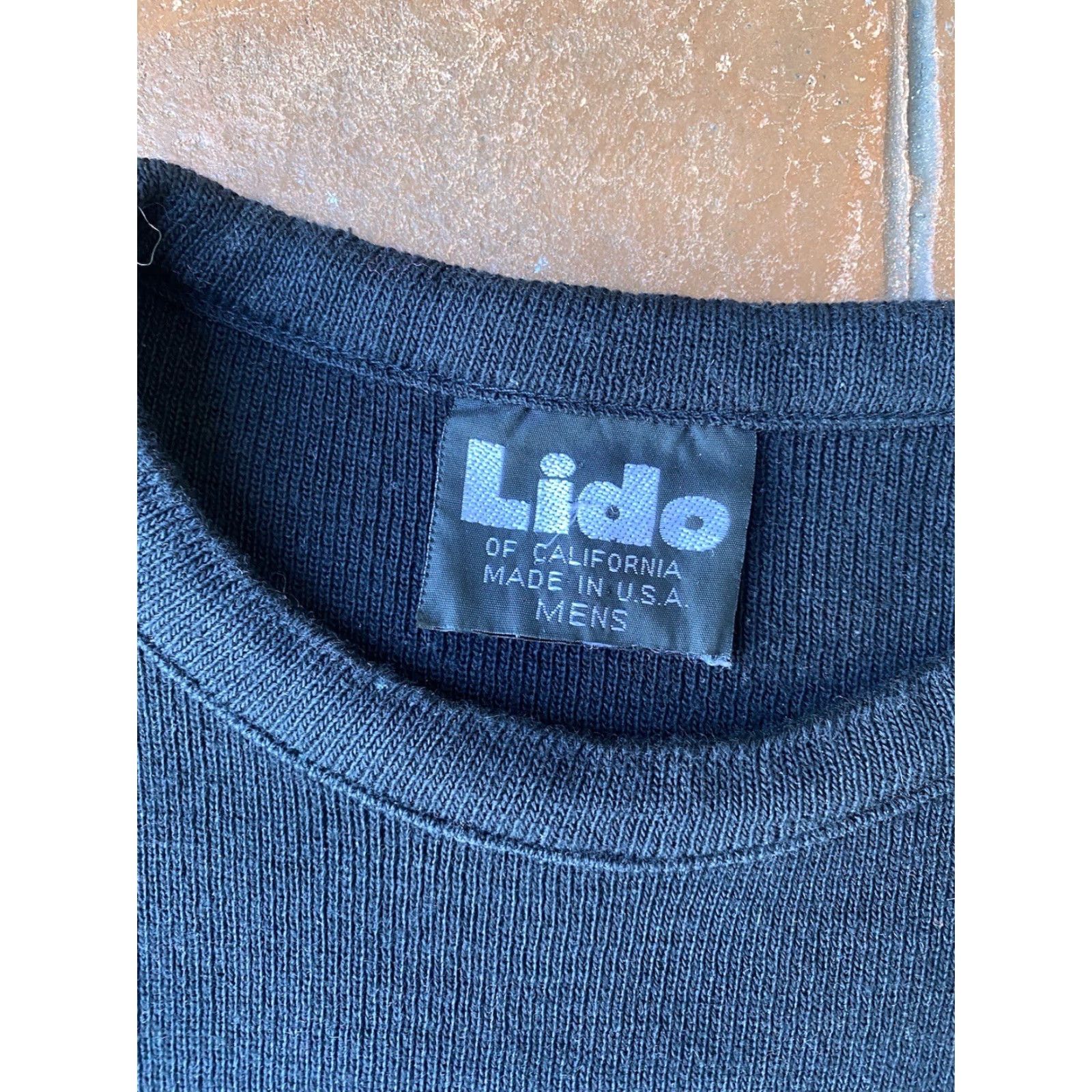 Vintage VINTAGE LIDO Sweater Geometric Wool Crewneck Men's M Black 80s California Logo Modern Regular Fold-in Casual Mens Size US M / EU 48-50 / 2 - 2 Thumbnail