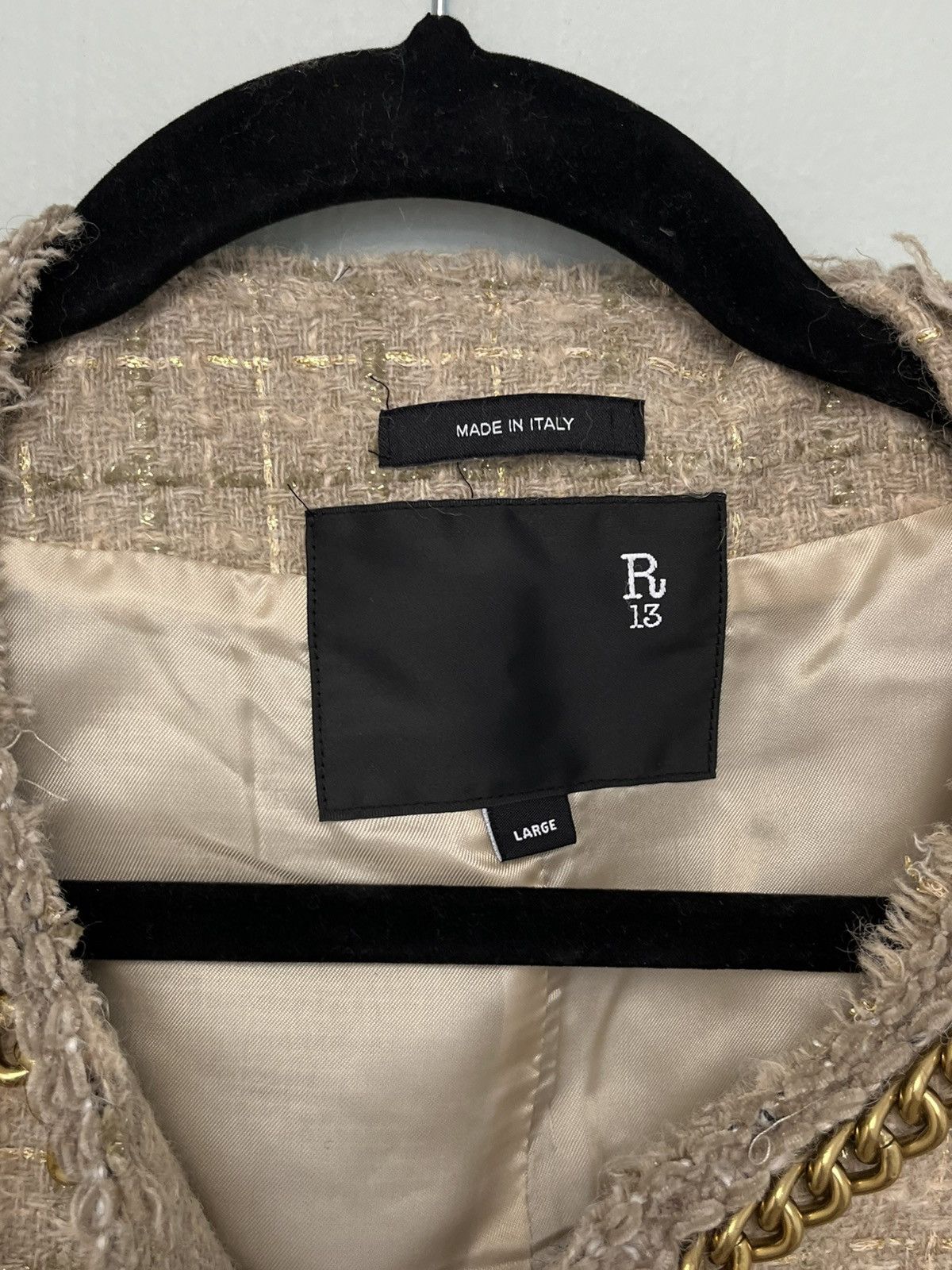 R13 Square shoulder jacket. Size large Size L / US 10 / IT 46 - 8 Thumbnail