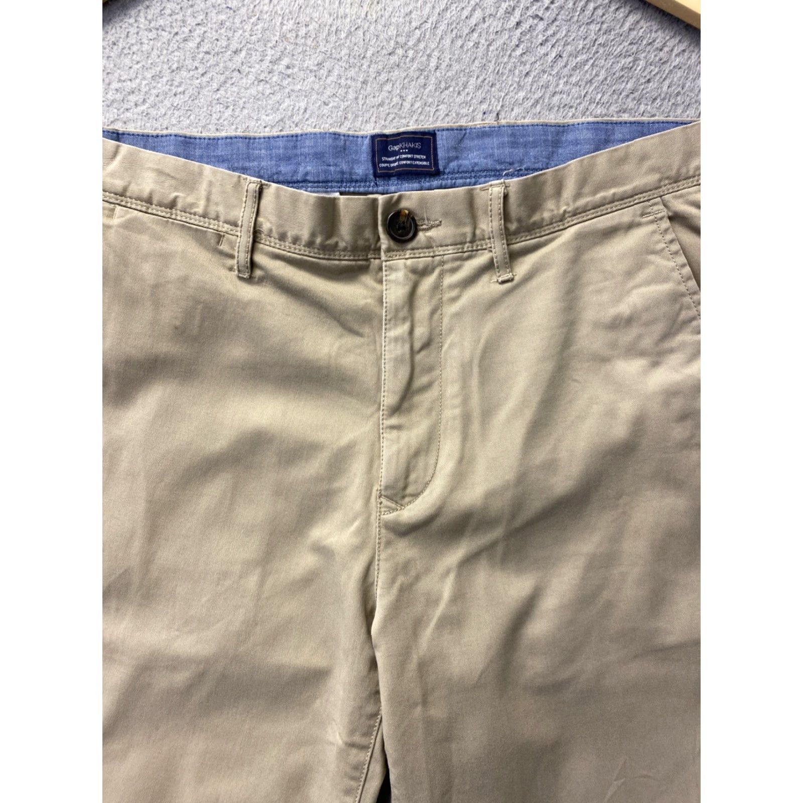 Gap Gap Slim Chino Pants 30 x 30 Mens Khaki Cotton Winter Slim Fit Regular 30 in Inseam 30 in Size US 30 / EU 46 - 2 Thumbnail