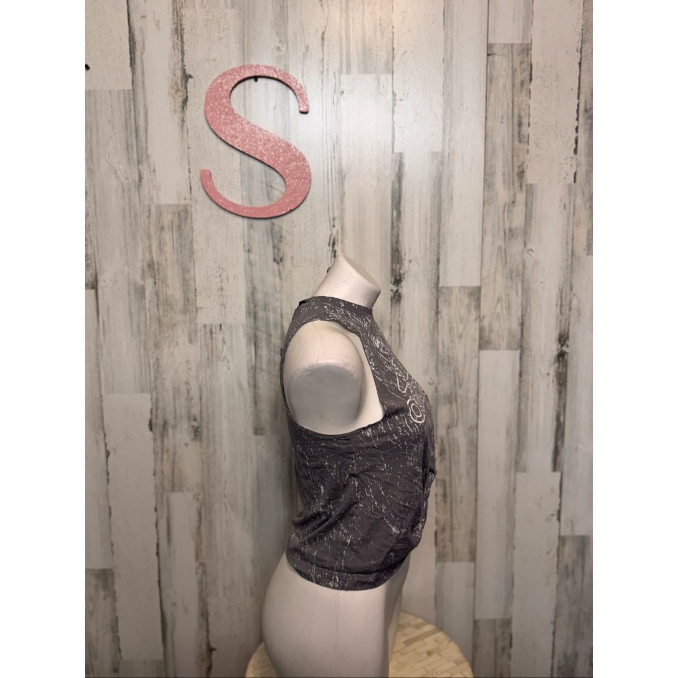 Adidas Adidas Gray Sleeveless Logo Tank | Distressed Workout Crop T Size S / US 4 / IT 40 - 2 Thumbnail