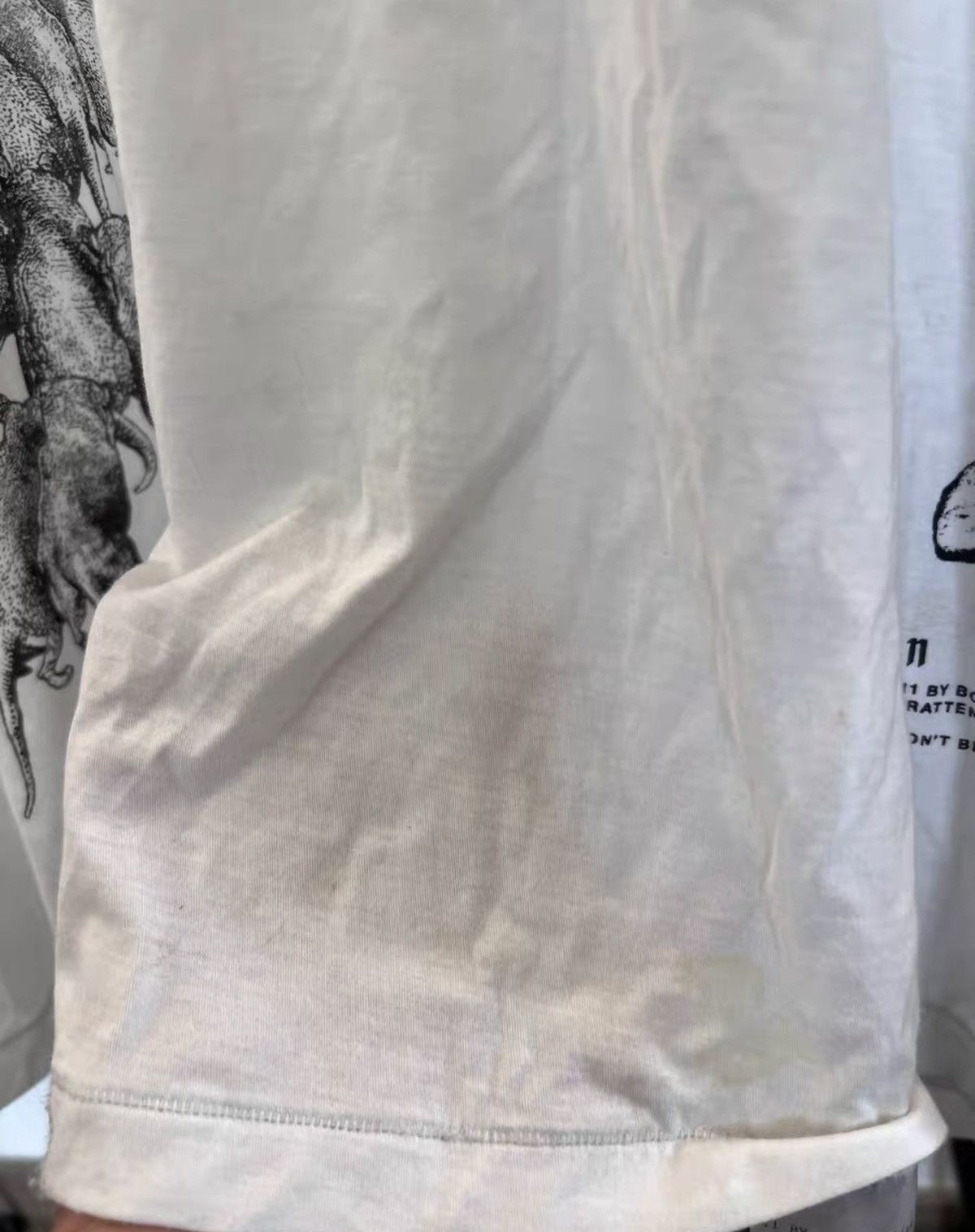 11 By Boris Bidjan Saberi 11ByBBS Slogan Print Cotton T-Shirt Size US M / EU 48-50 / 2 - 9 Thumbnail