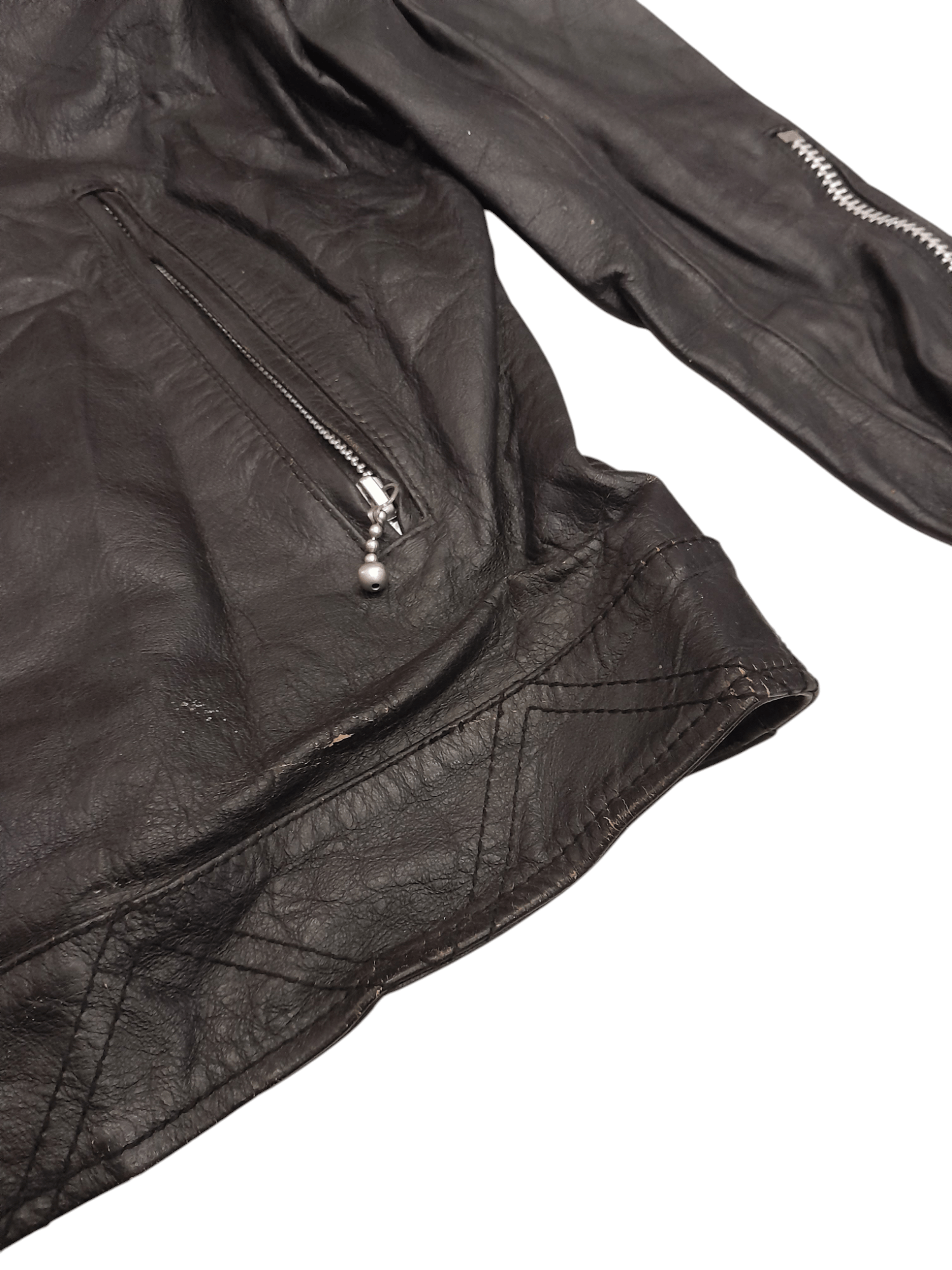 Other DIAFVINE Seung Rae Kim Punk Leather Horsehide Jacket (F467) Size US M / EU 48-50 / 2 - 4 Thumbnail