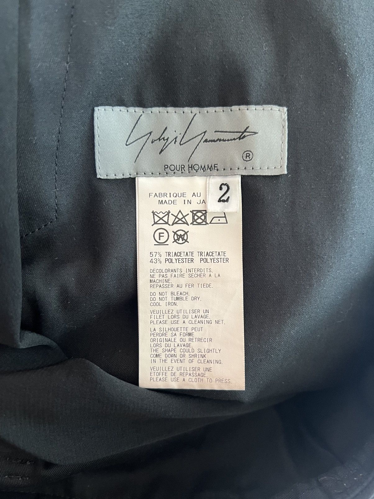 Yohji Yamamoto Yohji Yamamoto Pour Homme - Ta/TUXEDO 12 Tuck Wide Pants Size US 30 / EU 46 - 10 Thumbnail