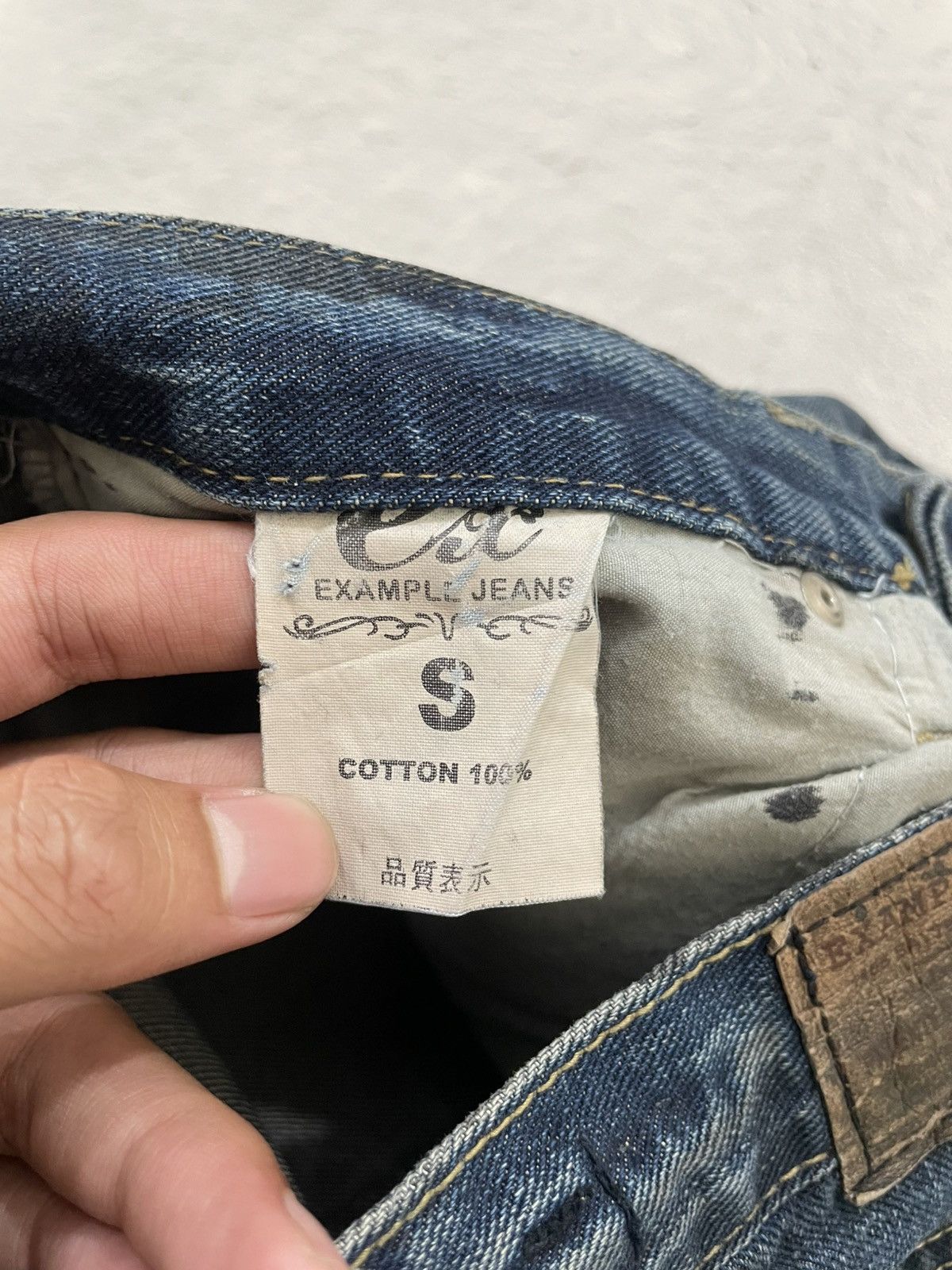 Japanese Brand 2000s Example Basic Denim Mudwash Y2K Size US 30 / EU 46 - 7 Thumbnail