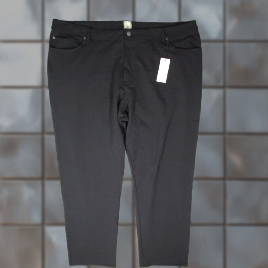 Vintage Swet Tailor Men's Black Stretch Chino Pants Casual Work Travel 46x32 Size US 30 / EU 46 - 1 Thumbnail