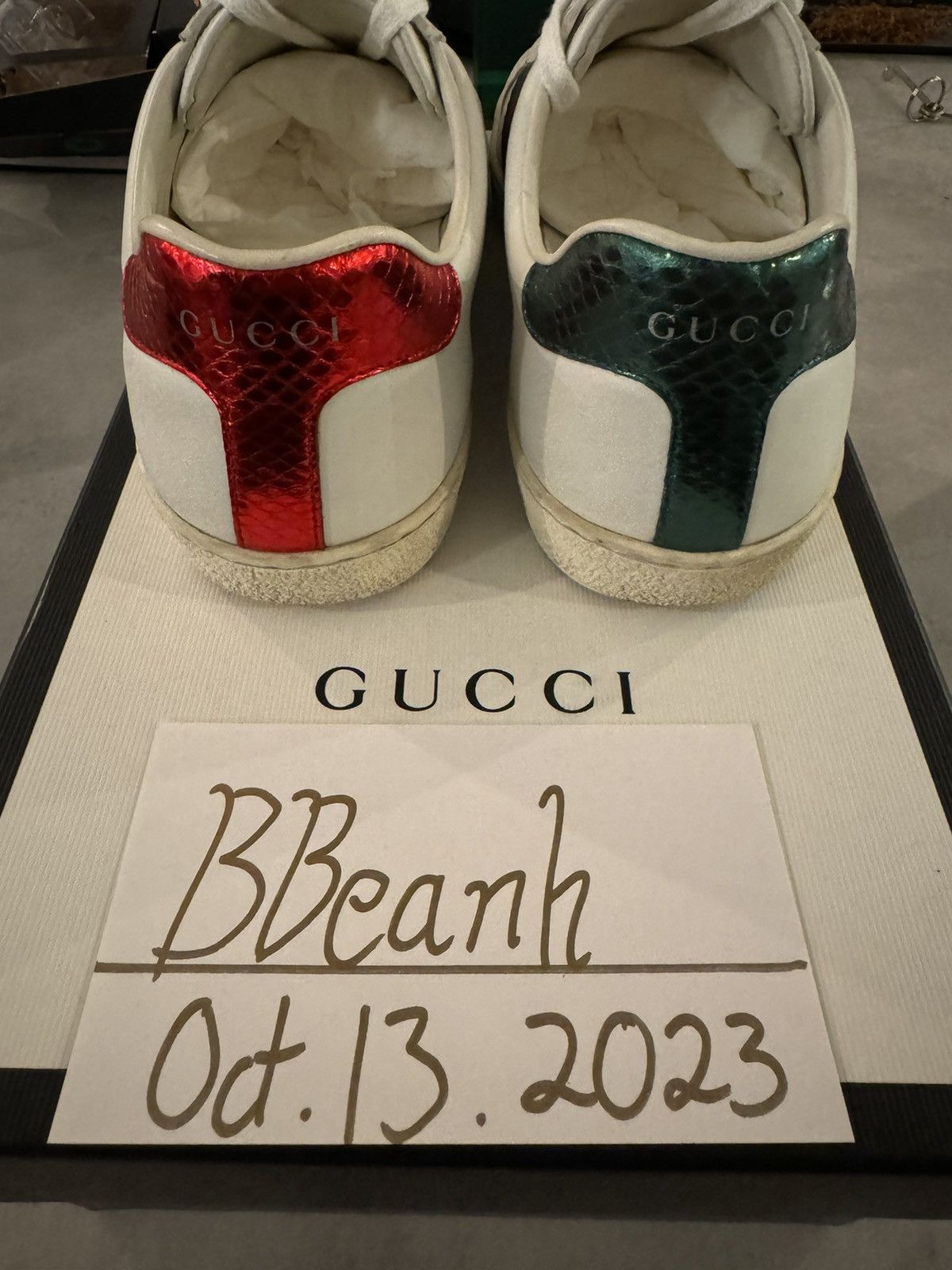 Gucci Gucci ace Snake Sneaker Size US 6 / EU 39 - 6 Thumbnail
