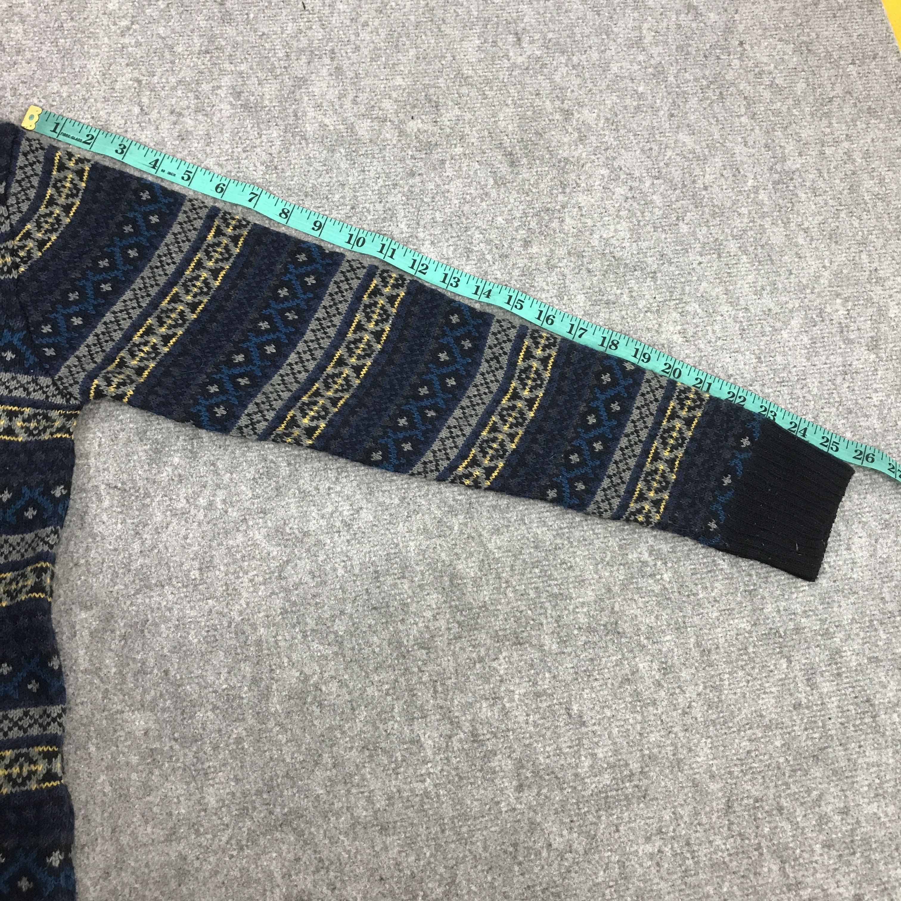 Issey Miyake × Japanese Brand JAPAN SEVENDAYS=SUNDAY NAVAJO DESIGN KNITWEAR JACKET Size US S / EU 44-46 / 1 - 6 Thumbnail